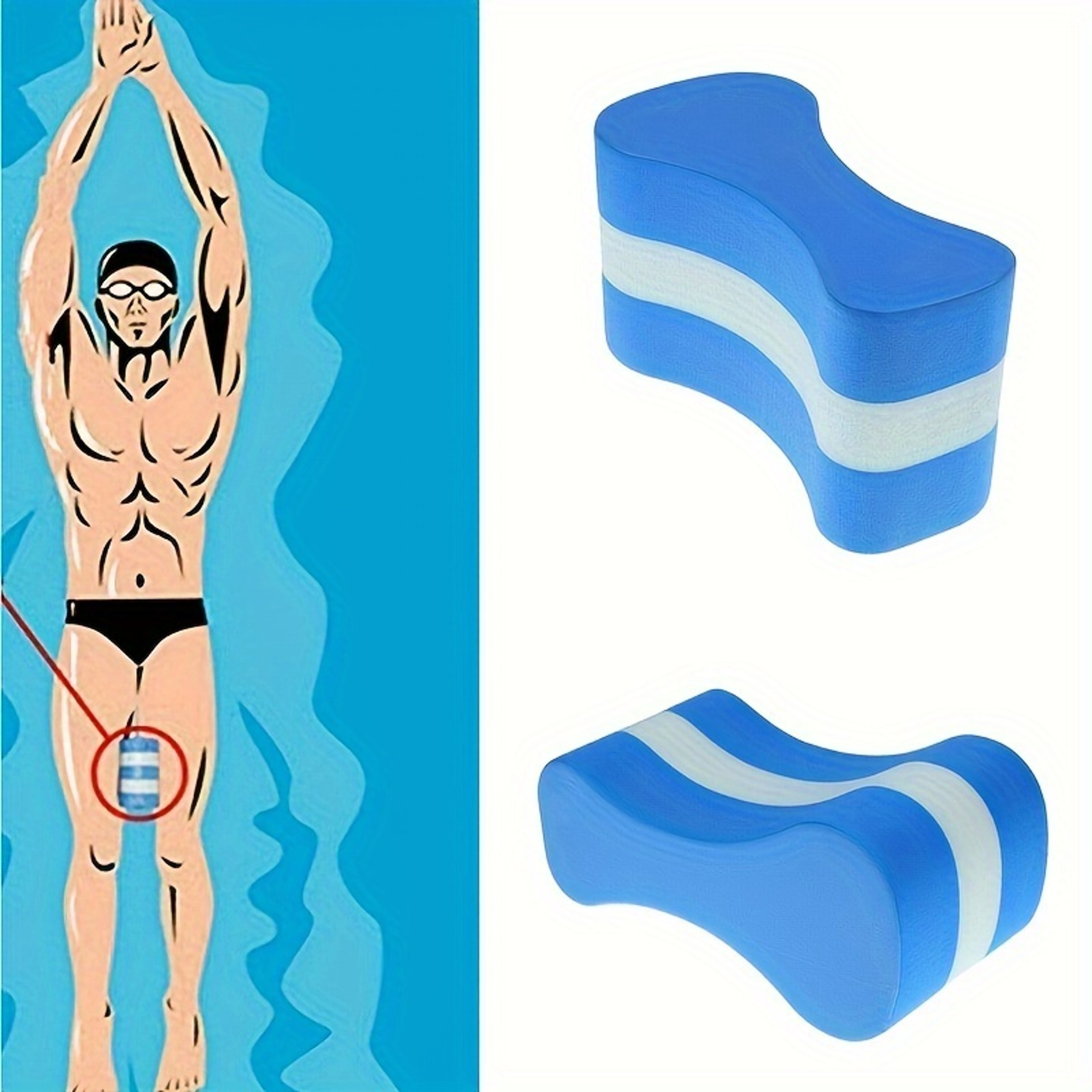 Figure Eight Pull Buoy Swim Training Aid For Beginners And Family Pool Practice 2
