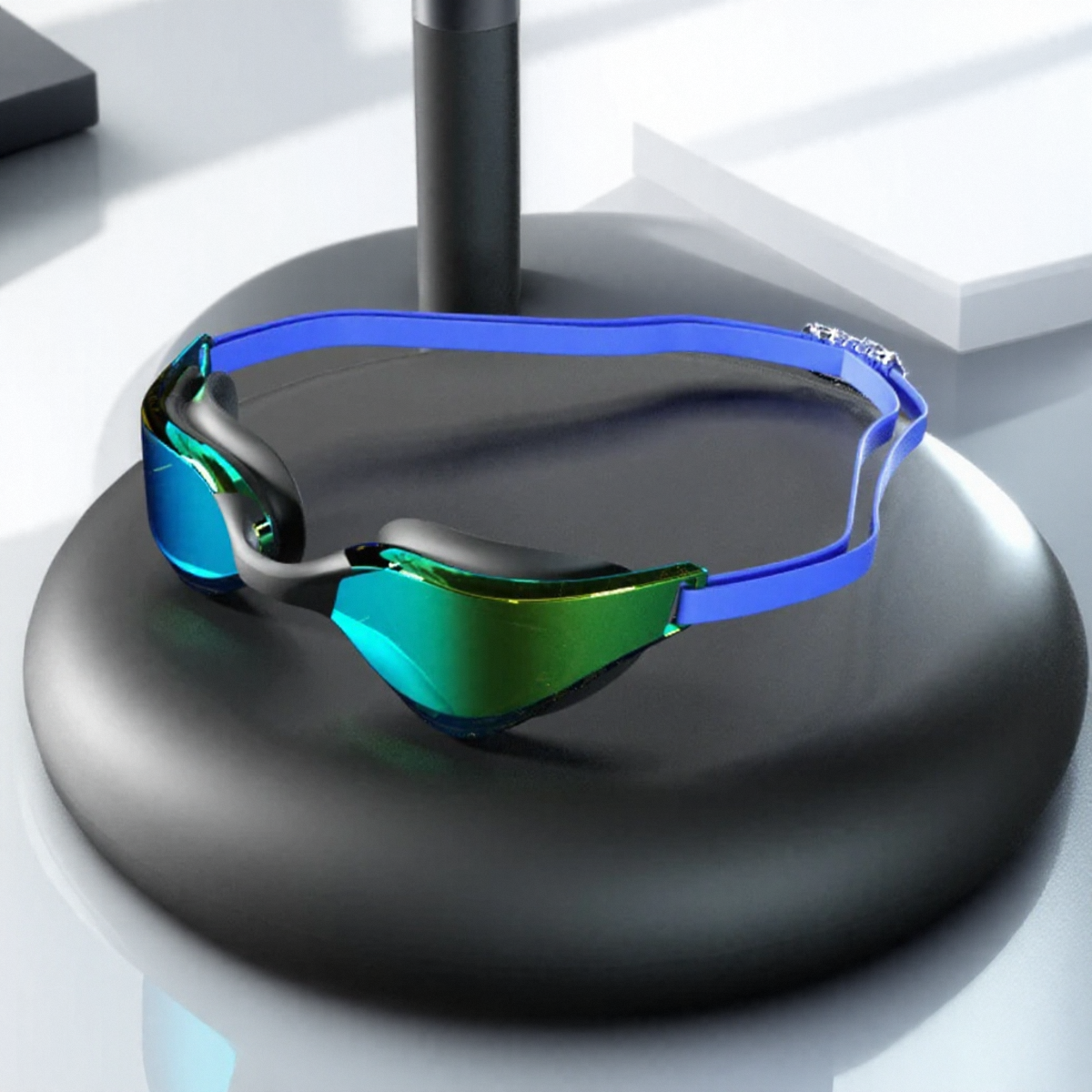 Professional Anti Fog Swim Goggles With Wide Angle Lens Adjustable Fit 6
