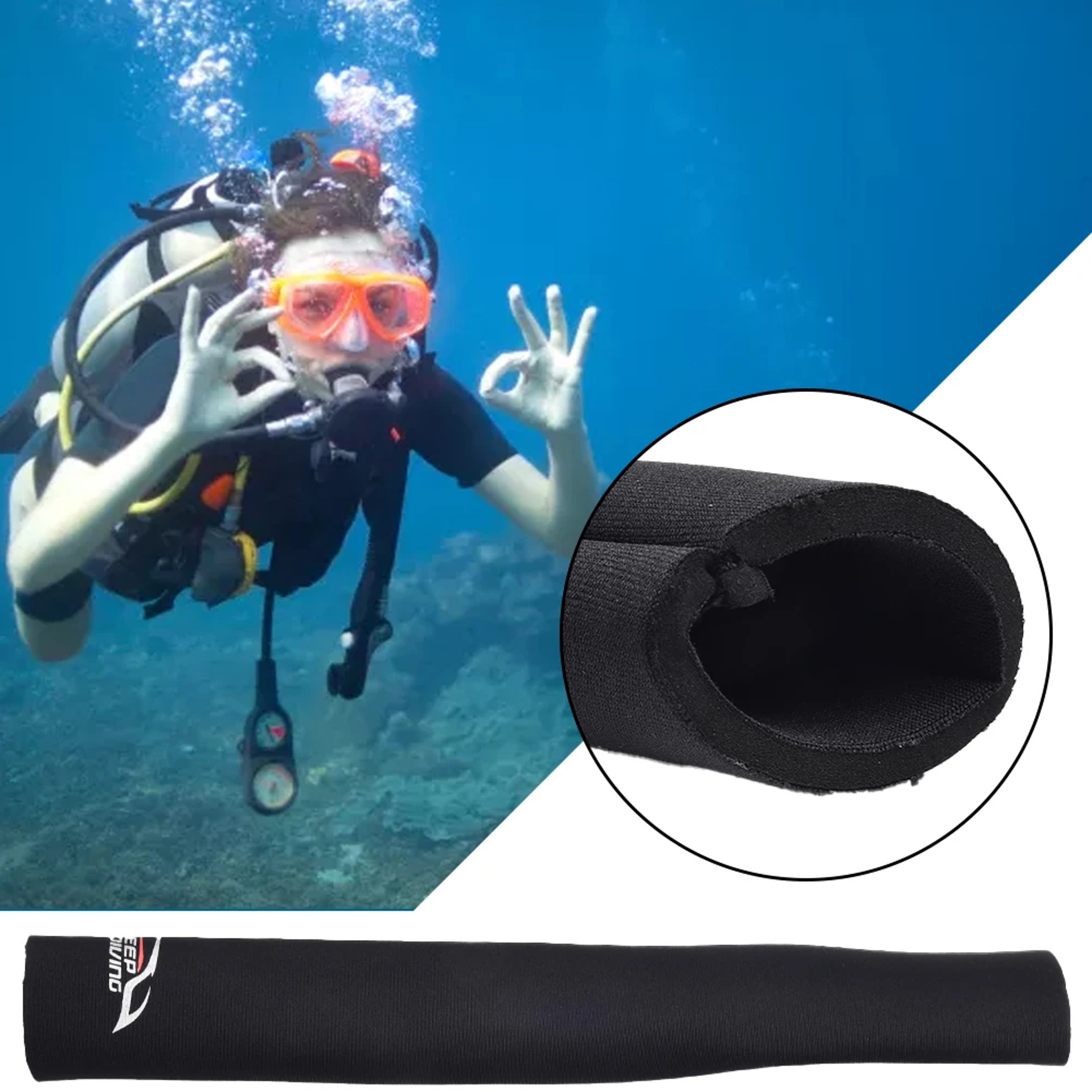Scuba Diving Crotch Strap Cover Soft Pad Sleeve For BCD Harness Webbing 0