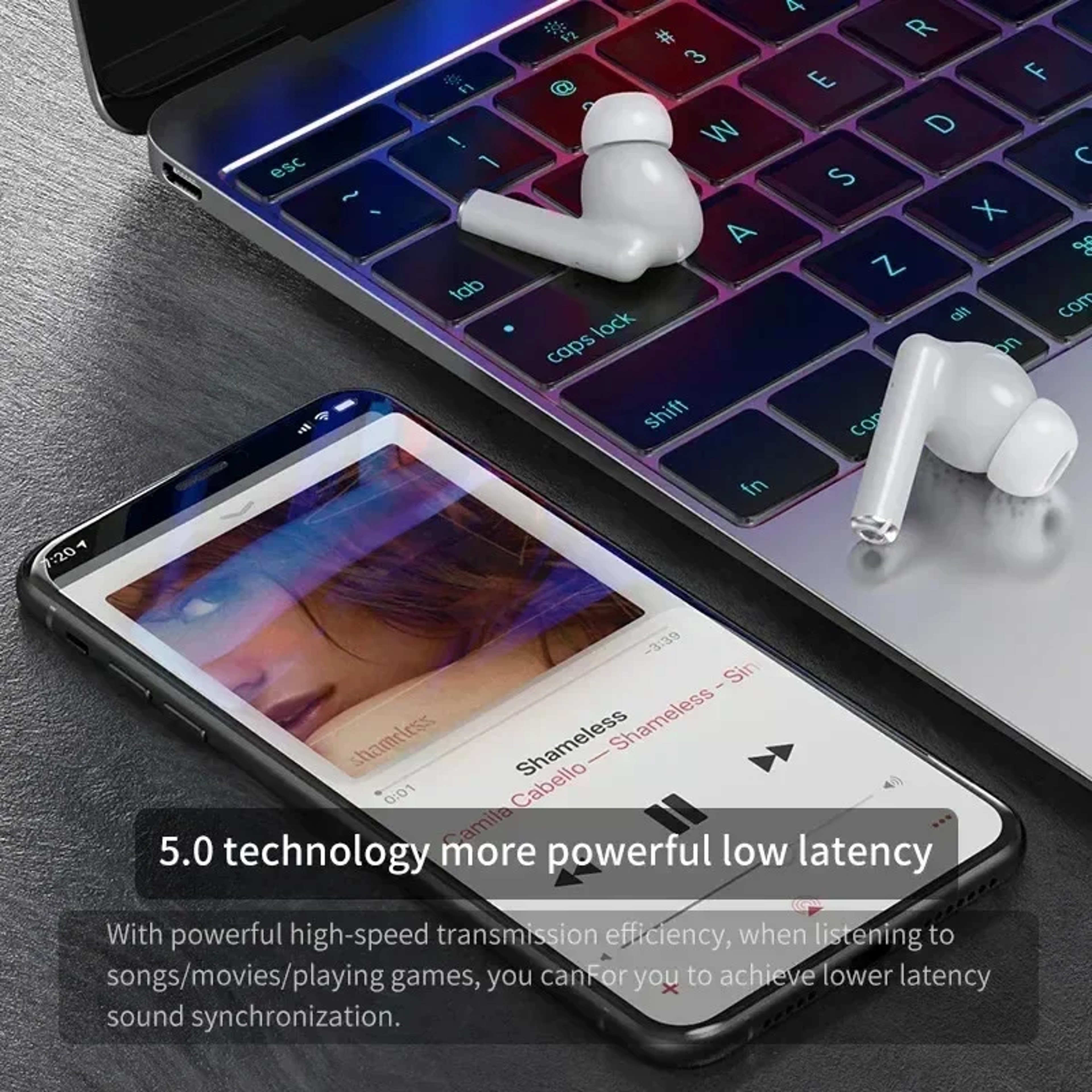 Wireless Bluetooth Headphones Waterproof Earbuds with Mic for Clear Calls and Everyday Listening – view 4