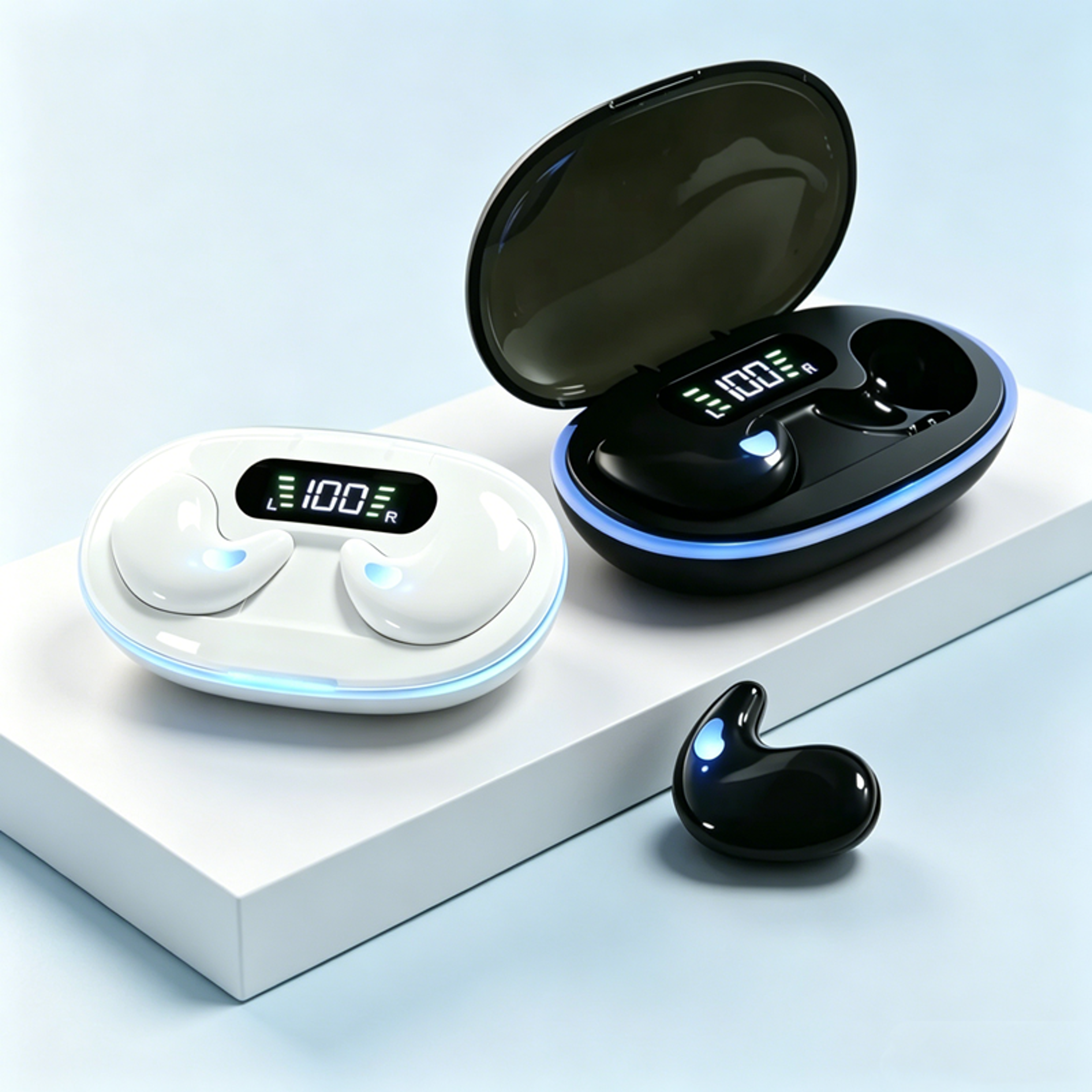 Mini TWS Wireless Earbuds with Noise Reduction Bluetooth for Sports Gaming and Sleep – view 1