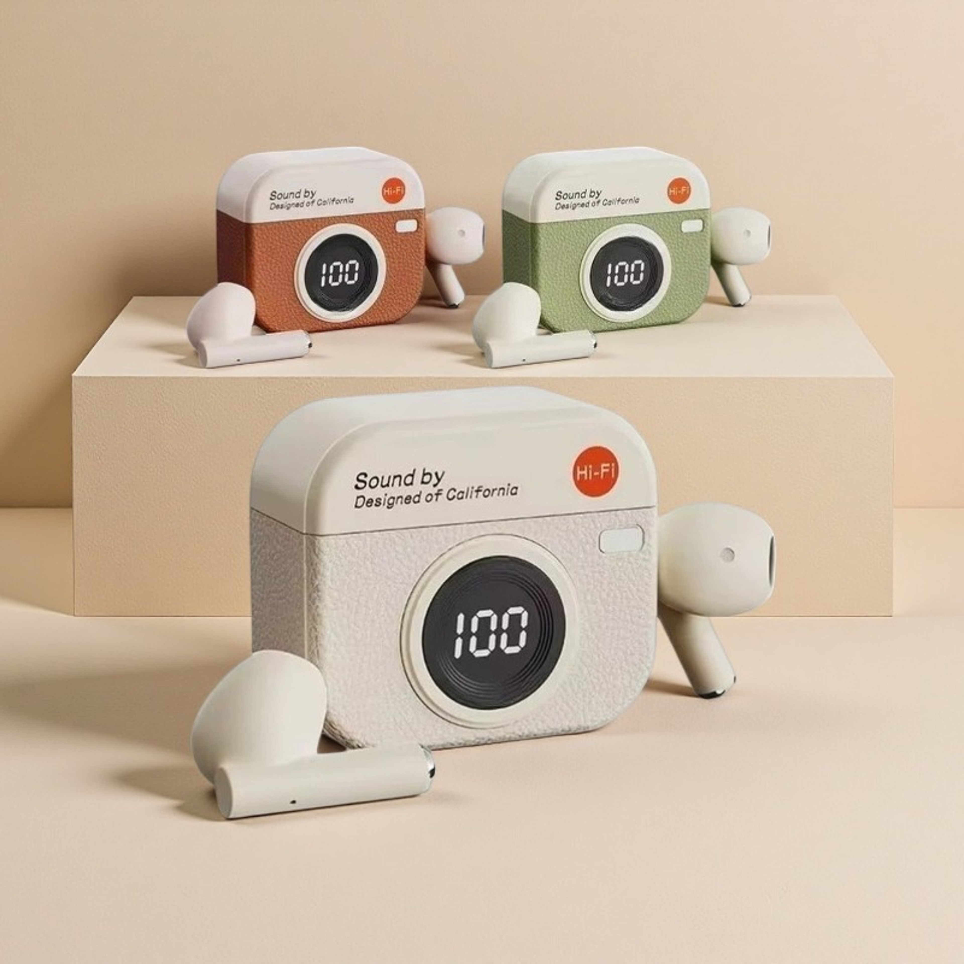 Retro Camera TWS Wireless Earbuds with Stereo Sound – view 1
