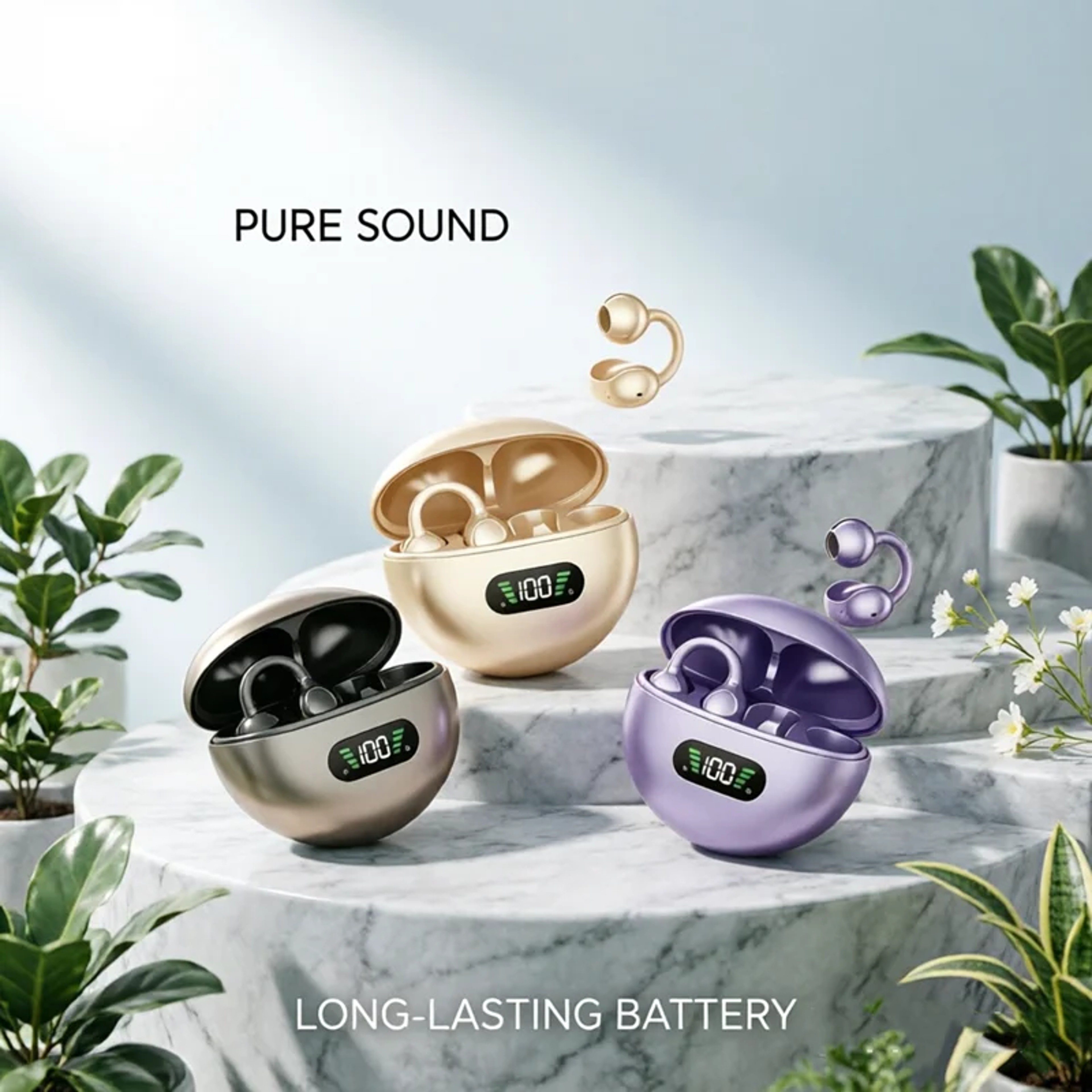 TWS Wireless Earbuds Bluetooth Headphones with Noise Isolation and Clear Sound – view 2