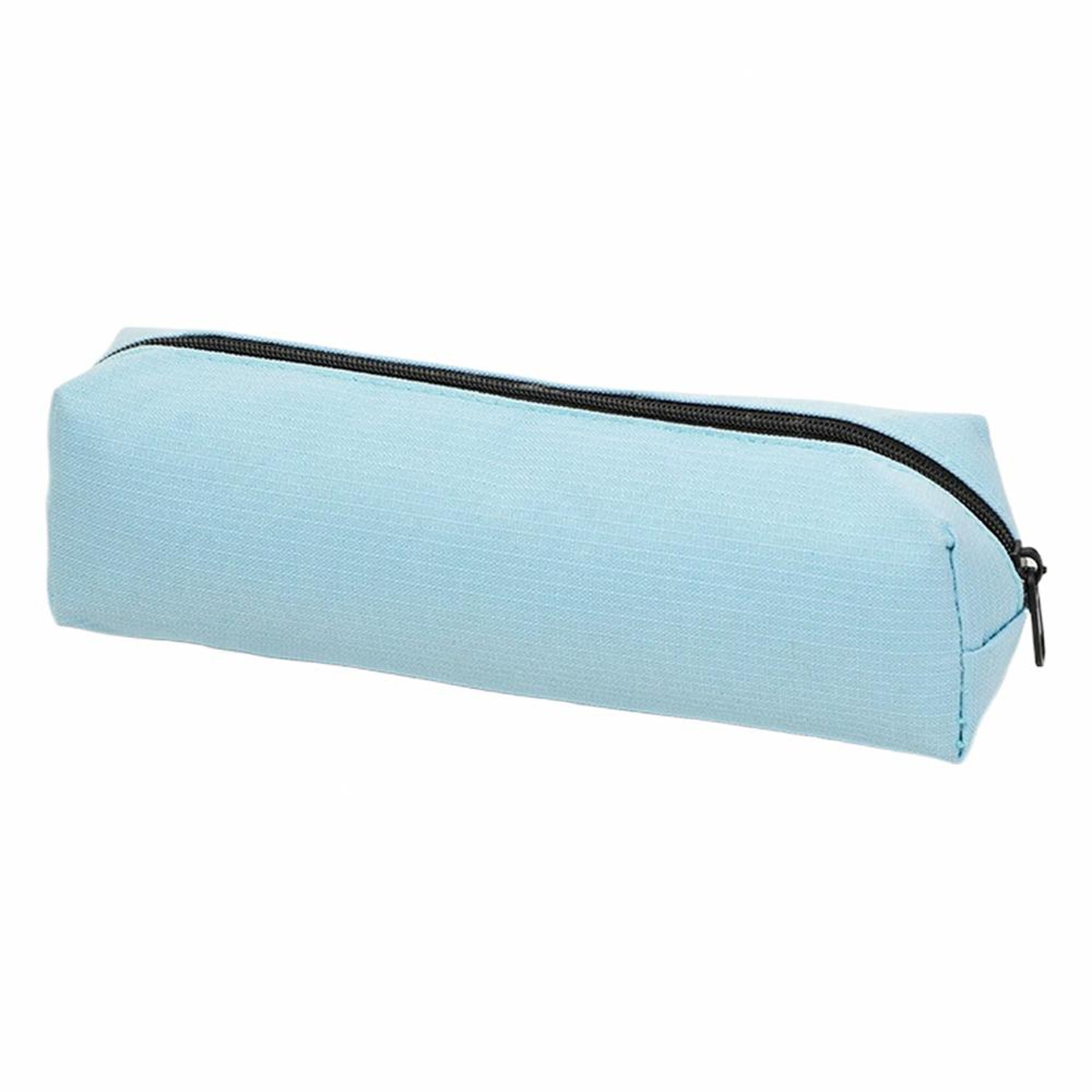Solid Color Pencil Case Portable Pencil Pouch School Supplies Organizer 7