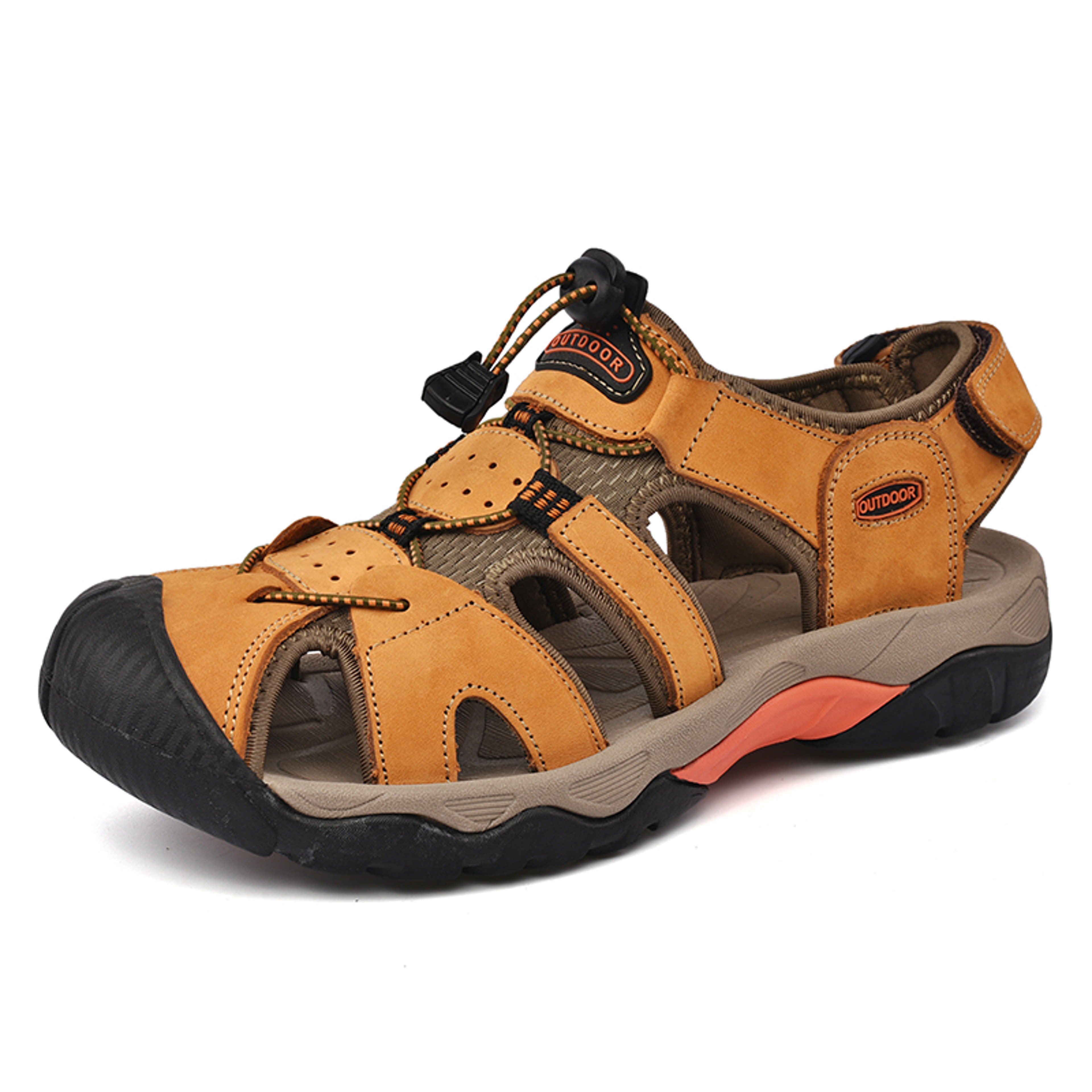 Classic Genuine Leather Sandals, Summer Mens Sandals, Fashion Outdoor Hiking Shoes, Lightweight Breathable Non-slip – view 11