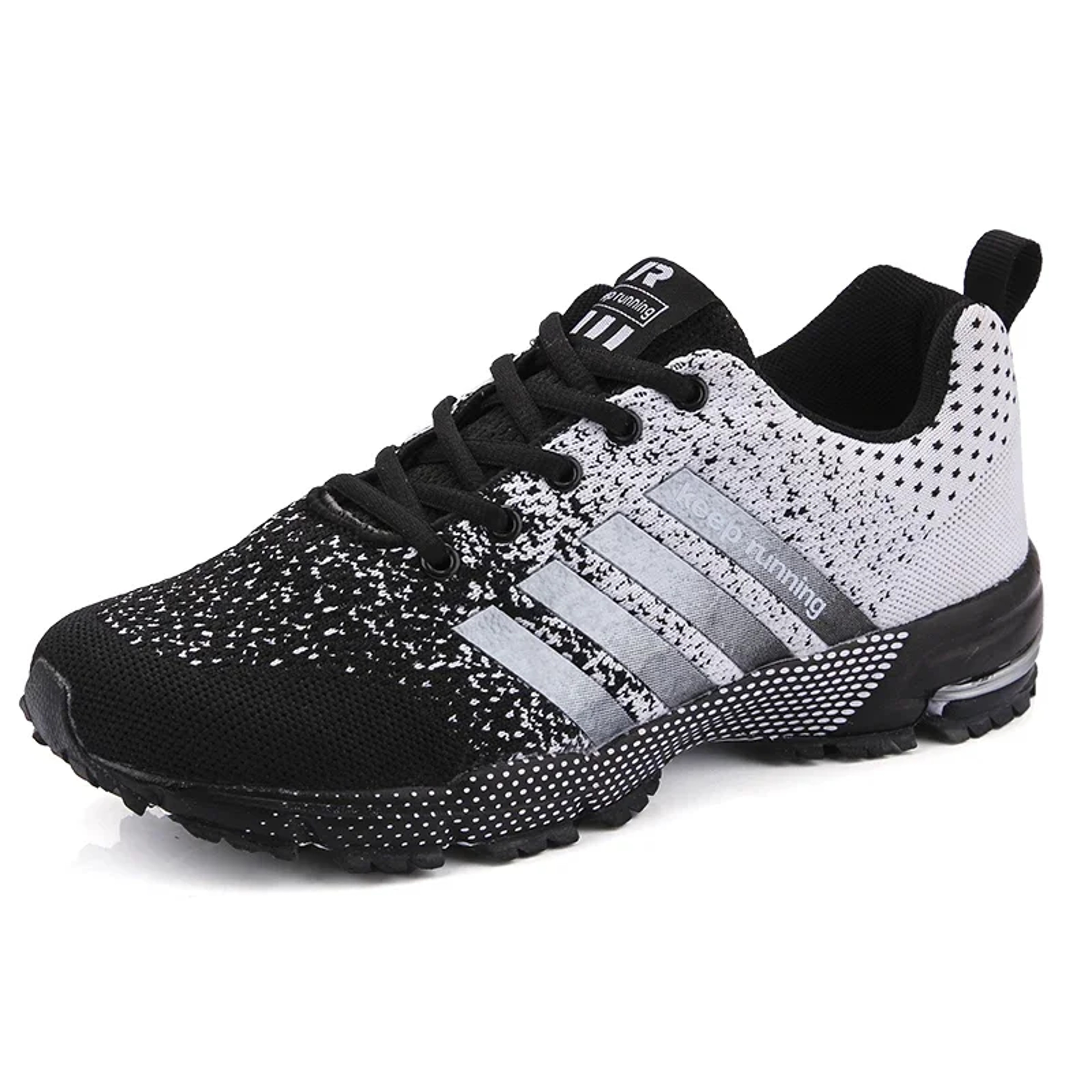 Fashion Men Sneakers, Breathable Mesh Comfortable Black Sports Shoes, Outdoor Casual Running Mens Shoe, Anti-Slip – view 8