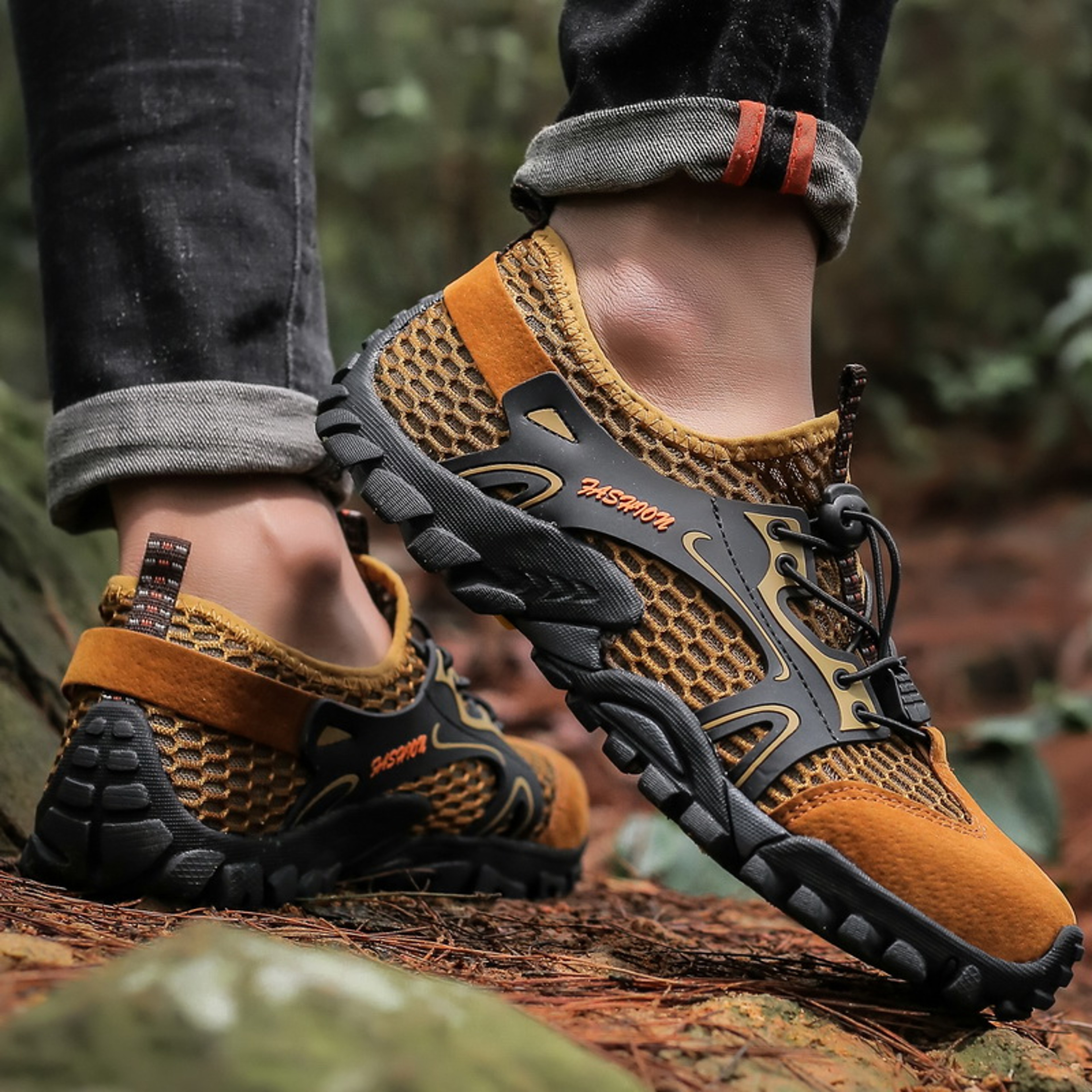 Mens Outdoor Antislip Wearresistant Shoes Hiking Shoes Jogging Trekking Sneakers Fast Outdoor Hombr 2