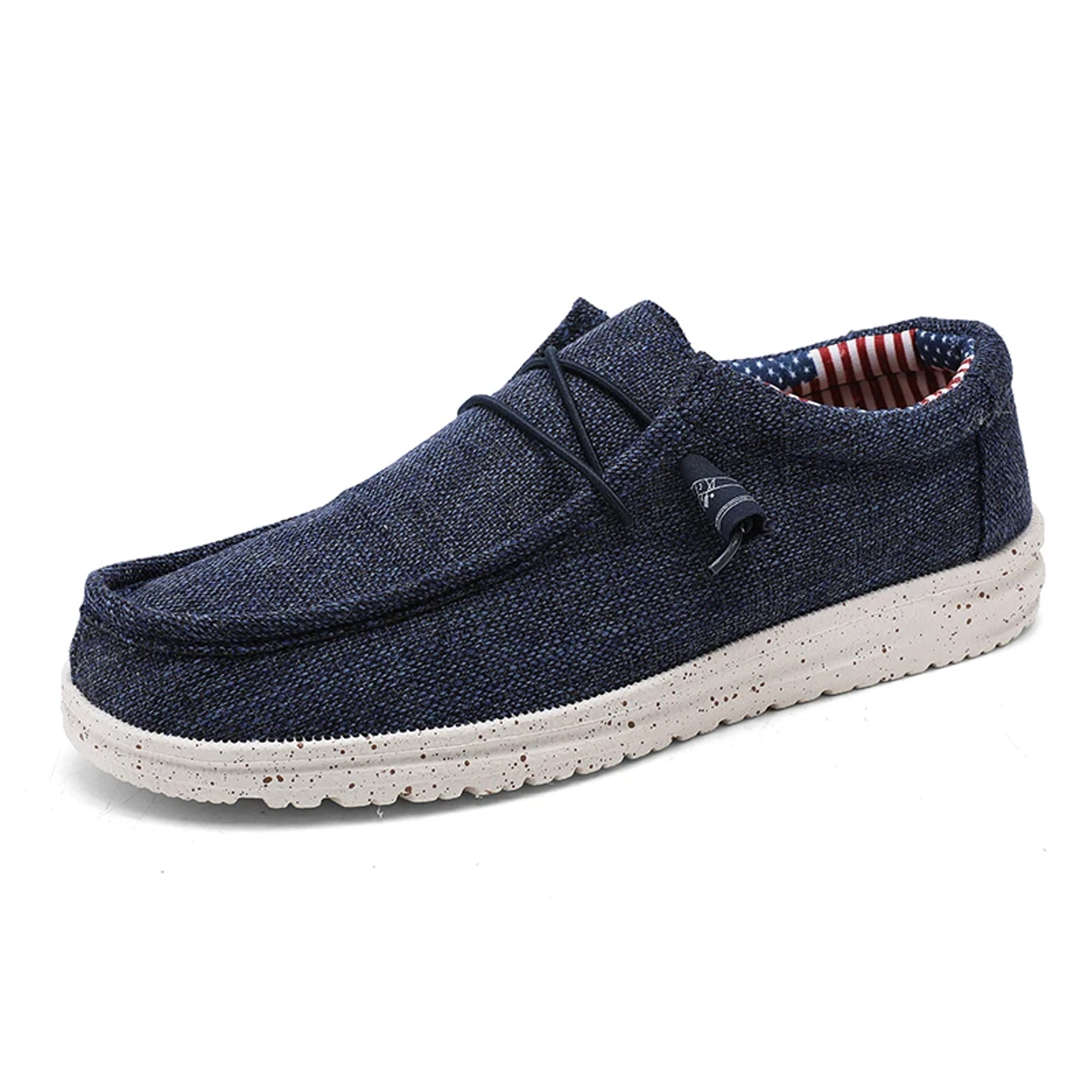 Comfortable Men Casual Shoes Slip On Canvas Loafers Non Slip Soft Moccasins Summer Walking Flats Sn 8