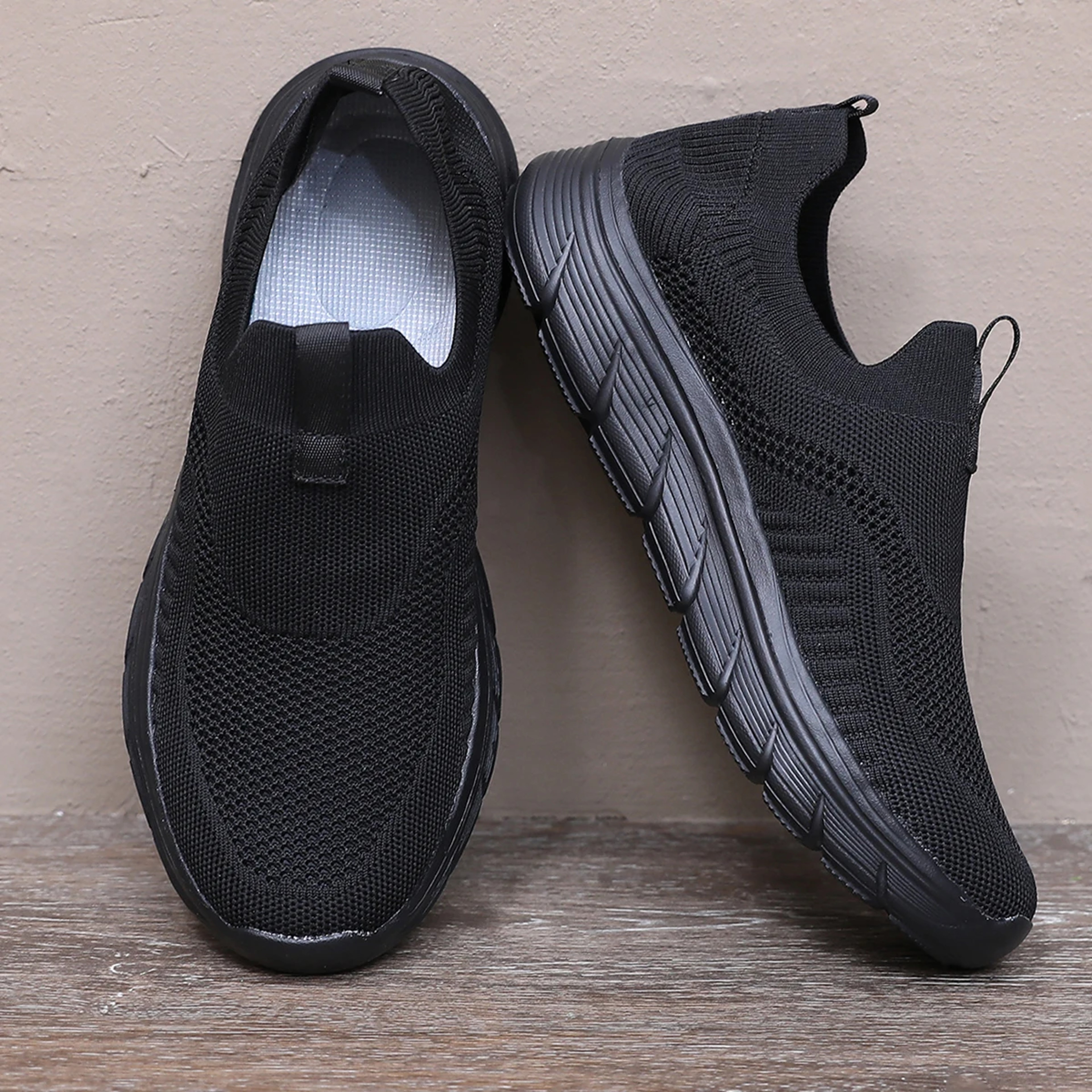 Mens Walking Shoes Lightweight Casual Mesh Sneakers Slip On Tennis Shoes Fashion Running Trainers C 5