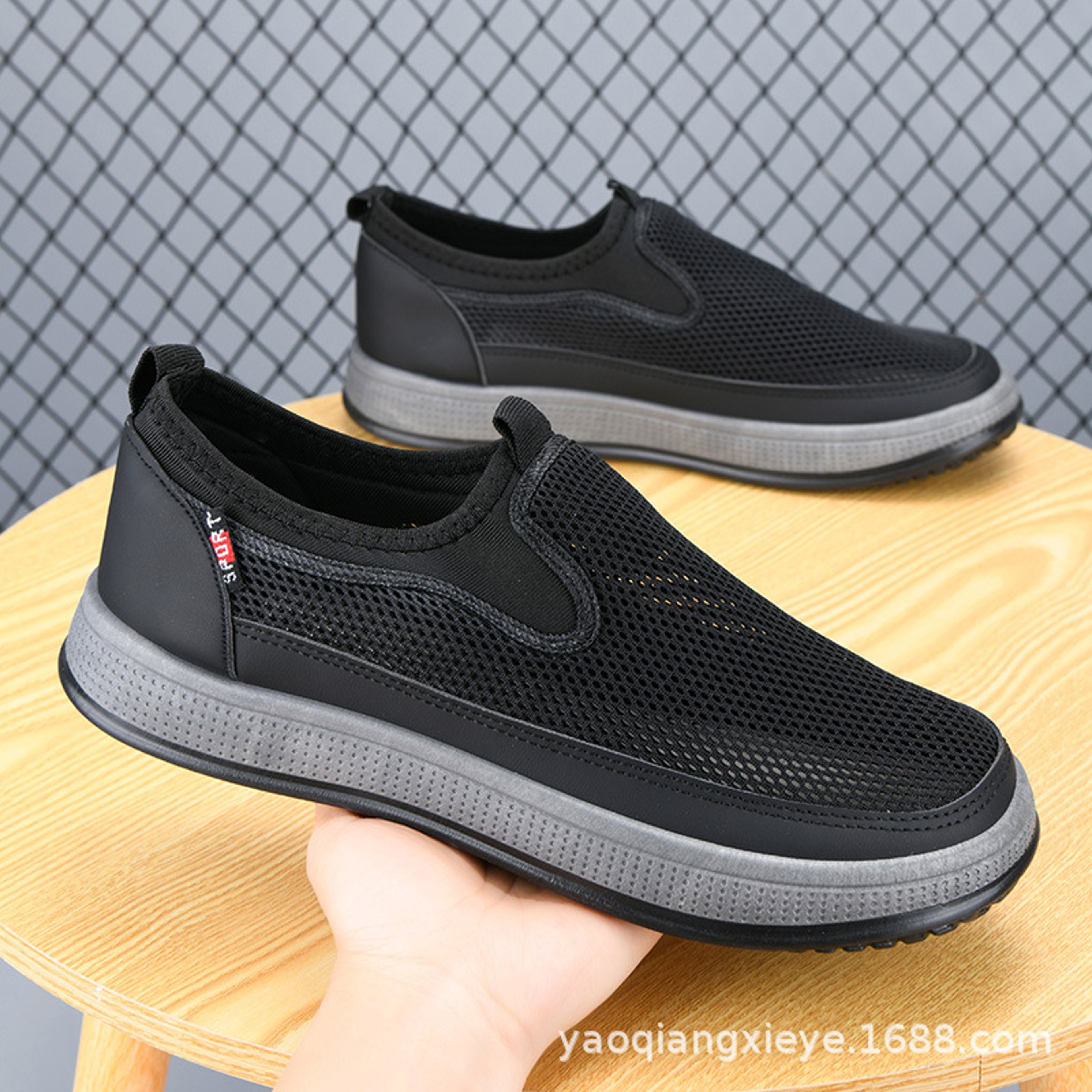 Mens Mesh Breathable Summer Shoes Casual Sneakers For Man Lightweight Step On Shoes Affordable Mens 2