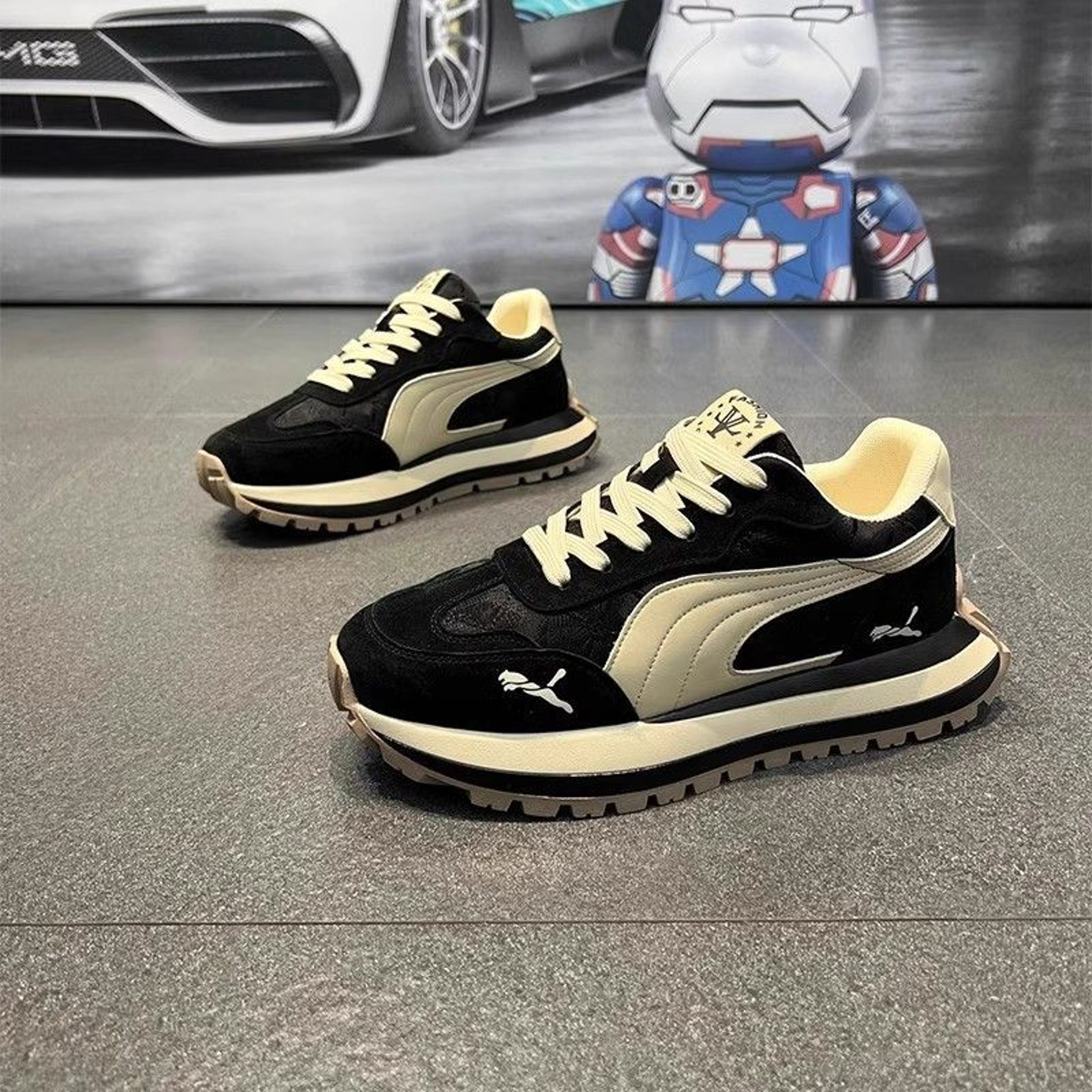 Mens Sports Shoes, Summer Casual Shoes, Thick Soled Comfortable Men's Shoes, Non-slip Outdoor Fashion Casual Board Shoes – view 7