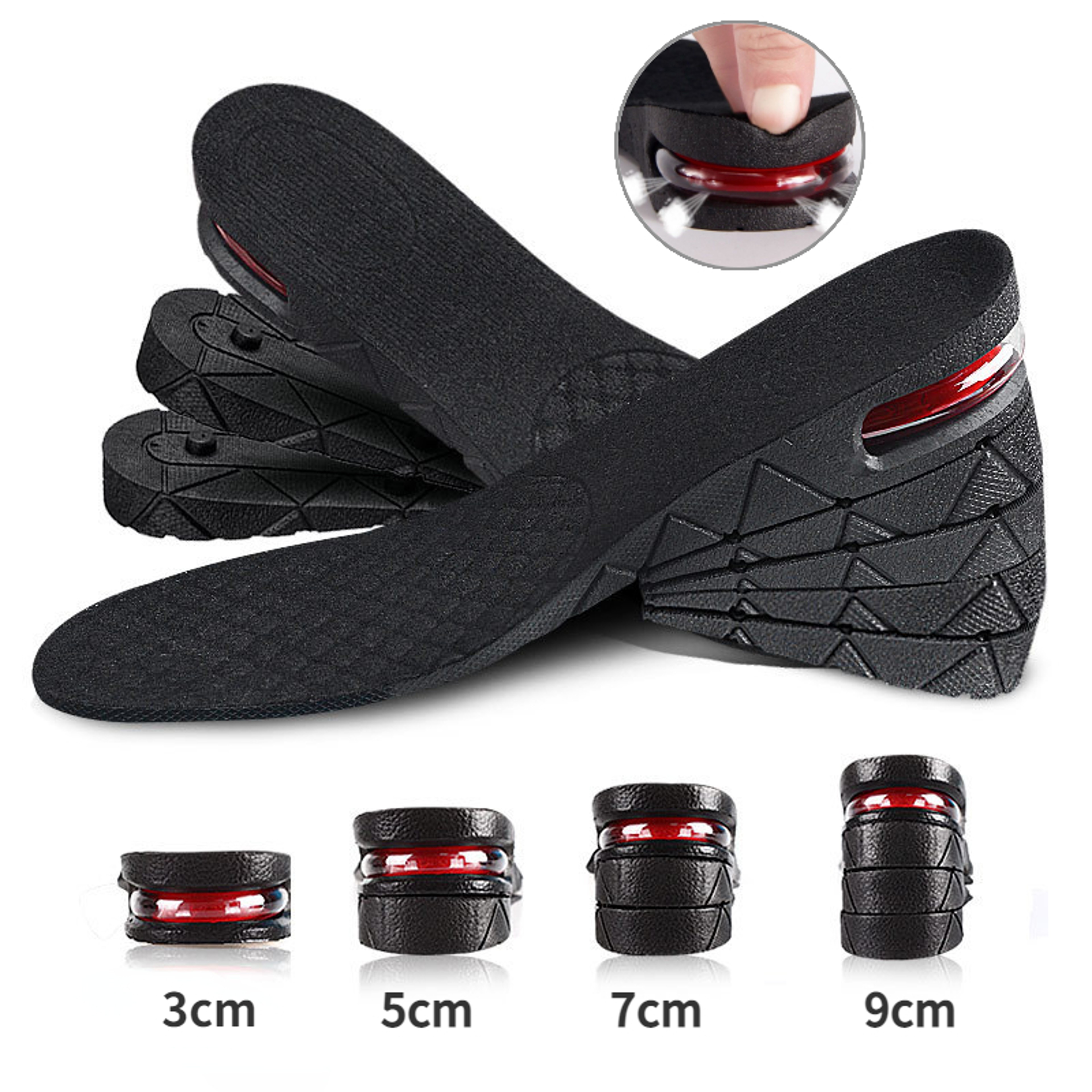 Adjustable Height Increase Insole with Air Cushion, Elevator Shoe Lifts Kit Inserts Shock Absorbing Insoles – view 1