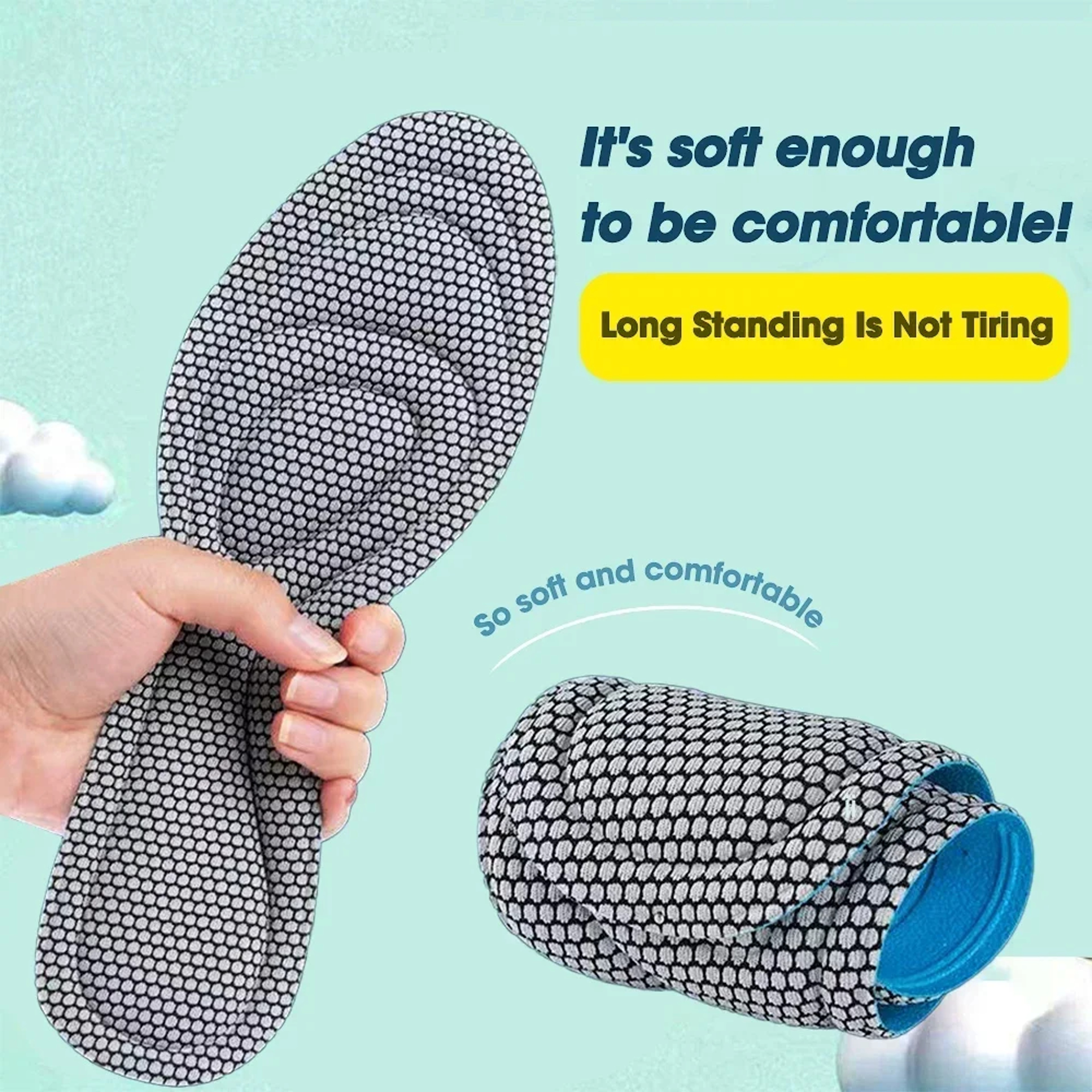 Orthopedic Memory Foam Insoles For Shoes Men Women Sports Soft Cushion Sweat Absorbing Antibacteria 1