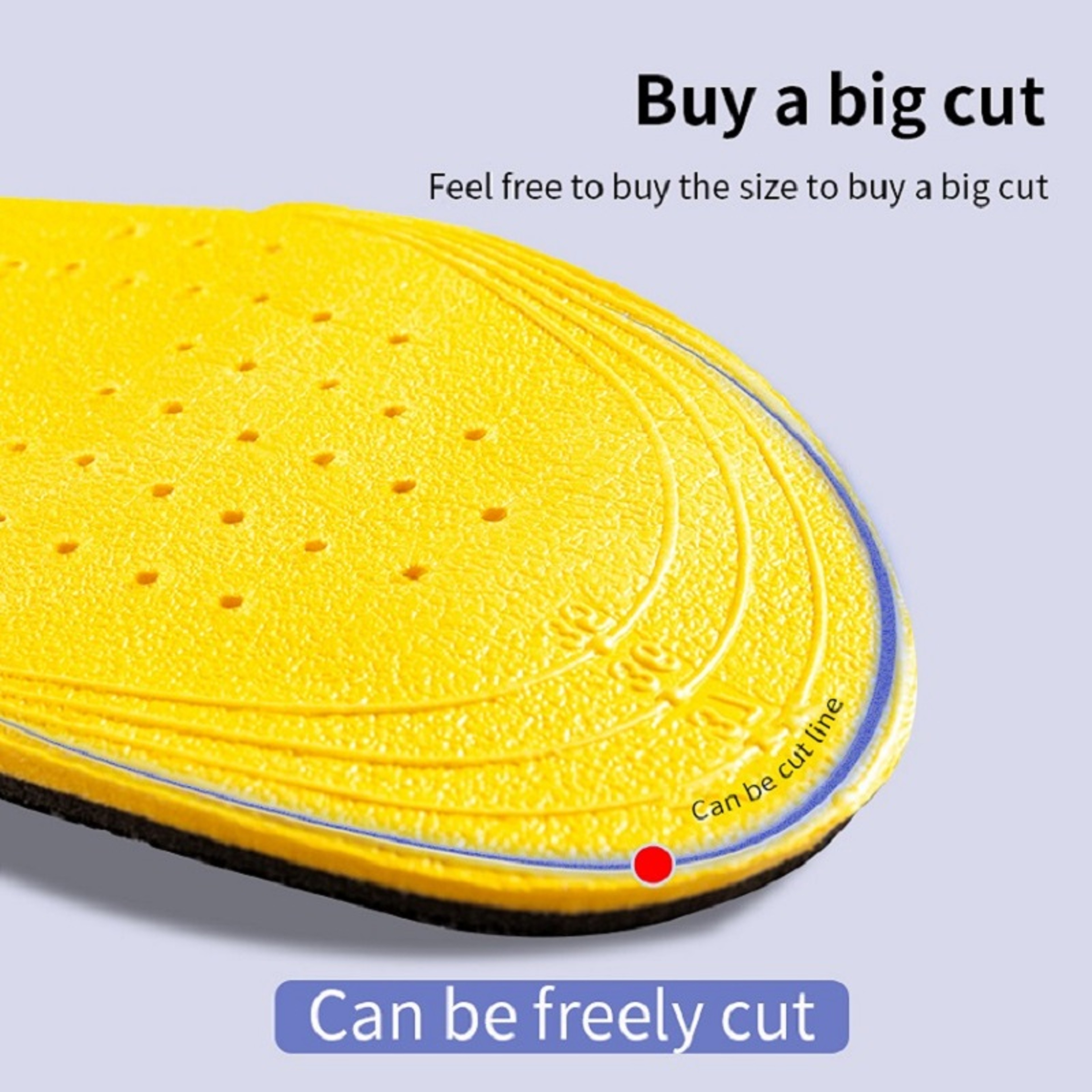 Height Increase Insoles for Men & Women, Invisible Heel Lift Shoe Sole Pads with Breathable Shock Absorption Foot Care – view 6