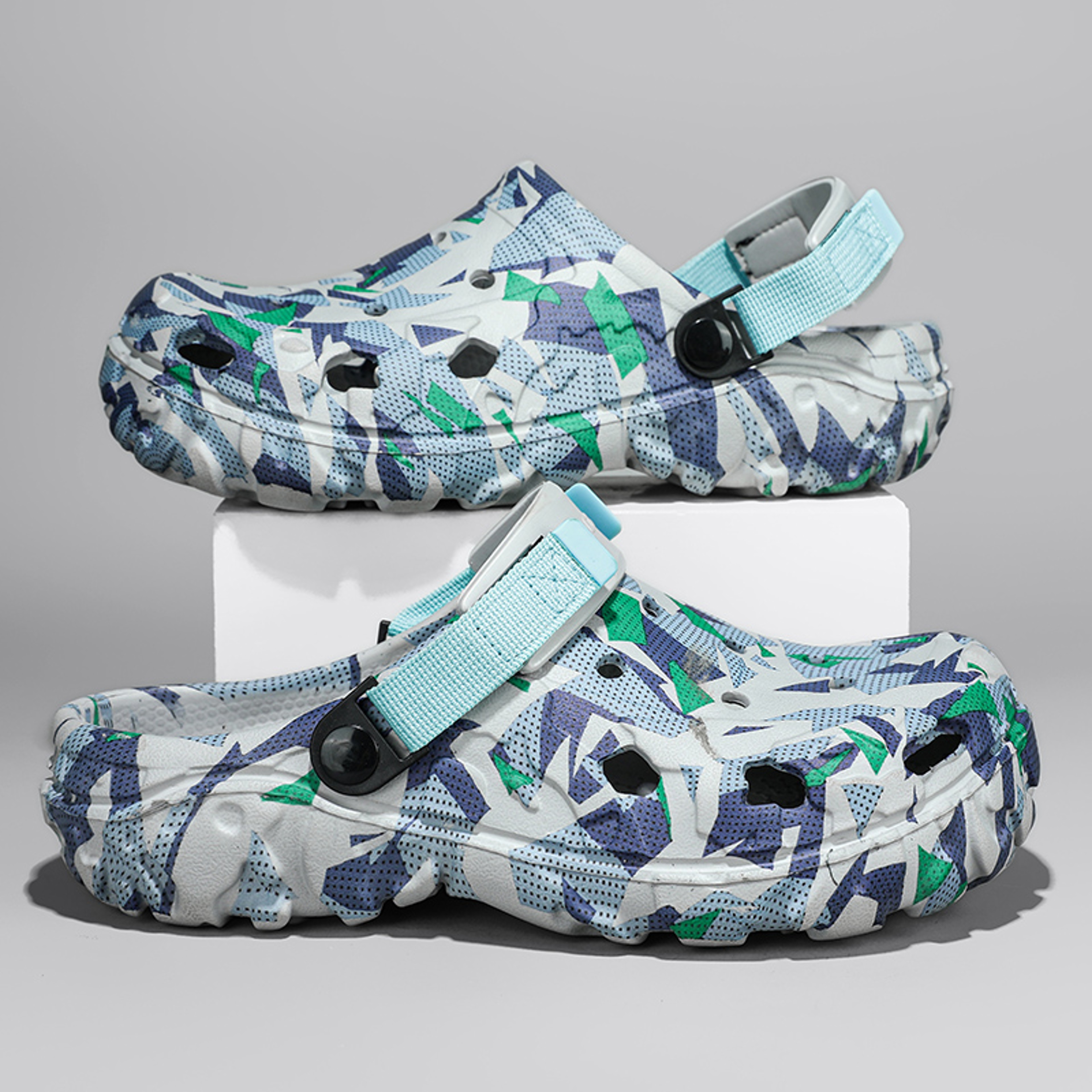 Mens Summer Outdoor Beach Sandals Clogs, Camouflage Platform Aqua Shoes, Soft EVA Slippers, Indoor Home Slides – view 8
