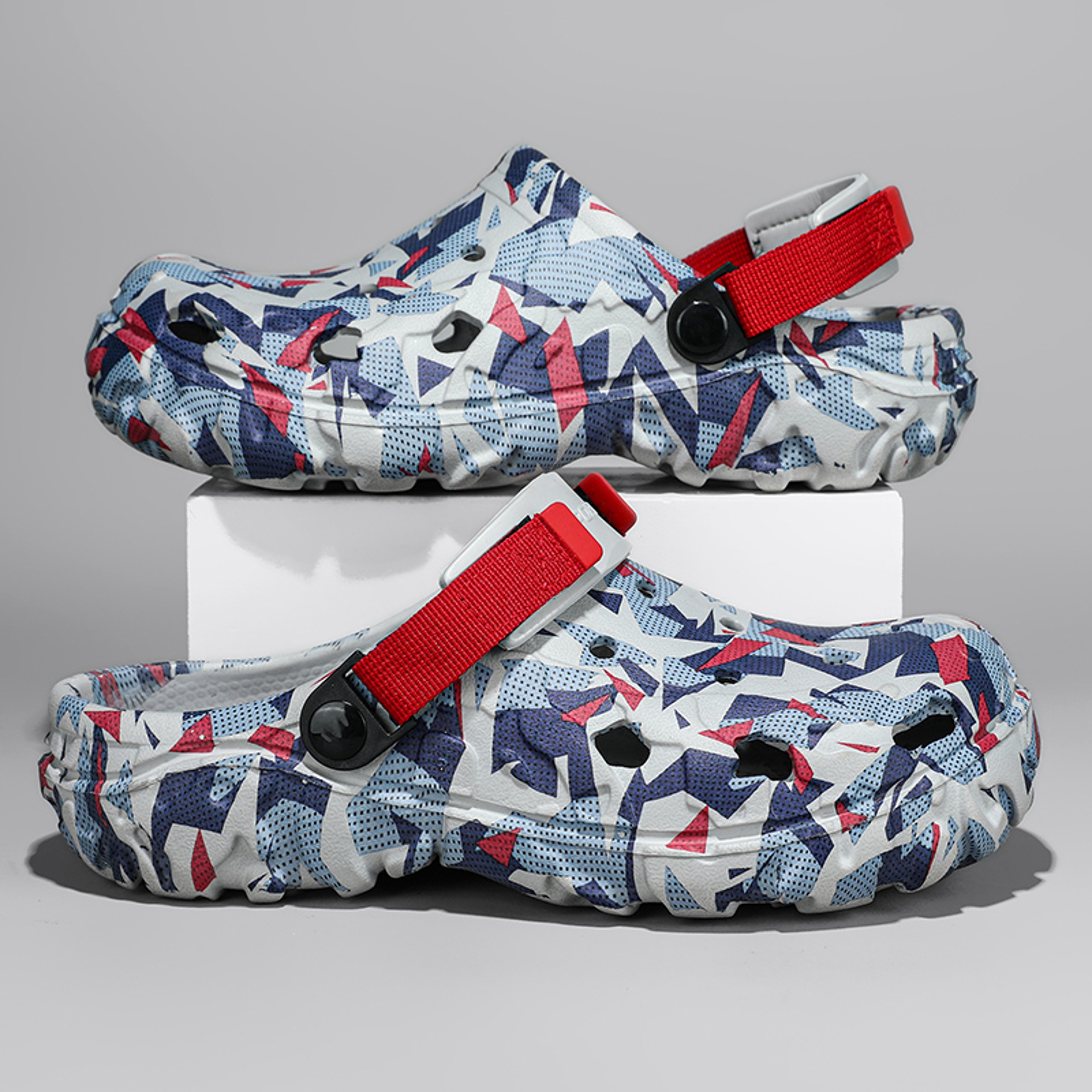 Mens Summer Outdoor Beach Sandals Clogs, Camouflage Platform Aqua Shoes, Soft EVA Slippers, Indoor Home Slides – view 9