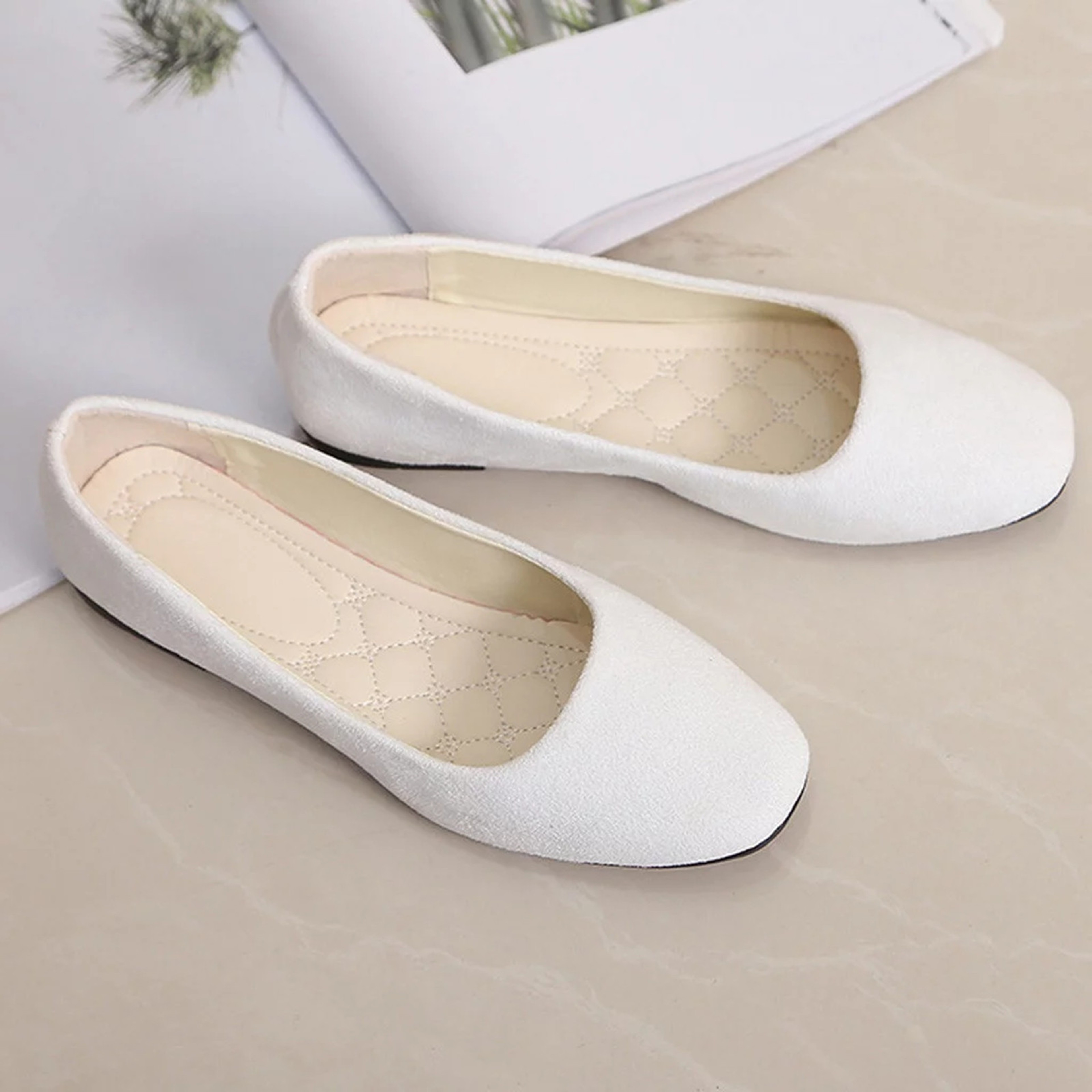 Spring Summer Women Flat Shoes Sandals Casual Ballerina Solid Color Comfort Flats Shallow Heel Fema 5