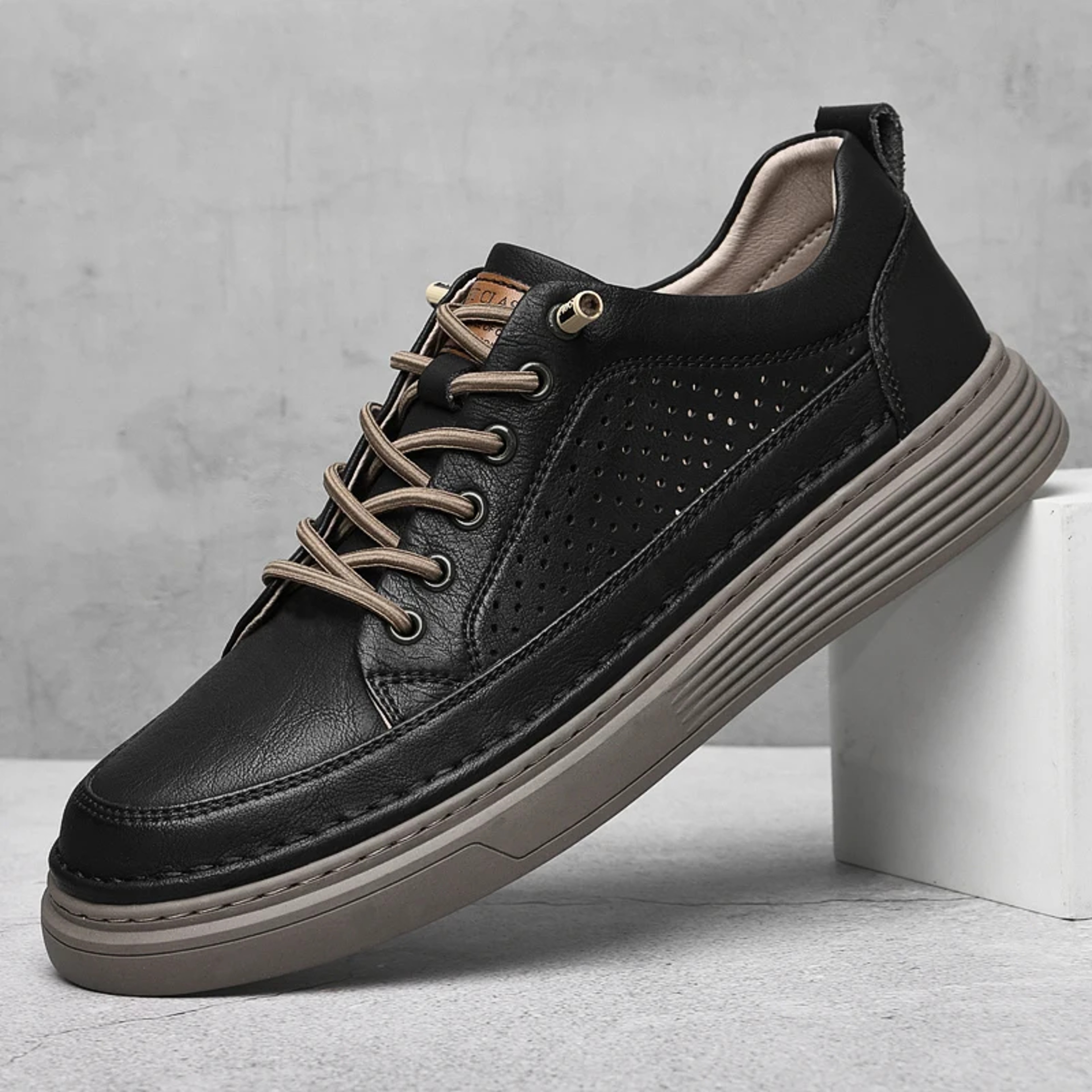 Genuine Leather Men Flats, Fashion Handmade Brand Men Casual Shoes, Luxury Soft Oxford Shoes, Outdoor Shoes Men Sneakers – view 10