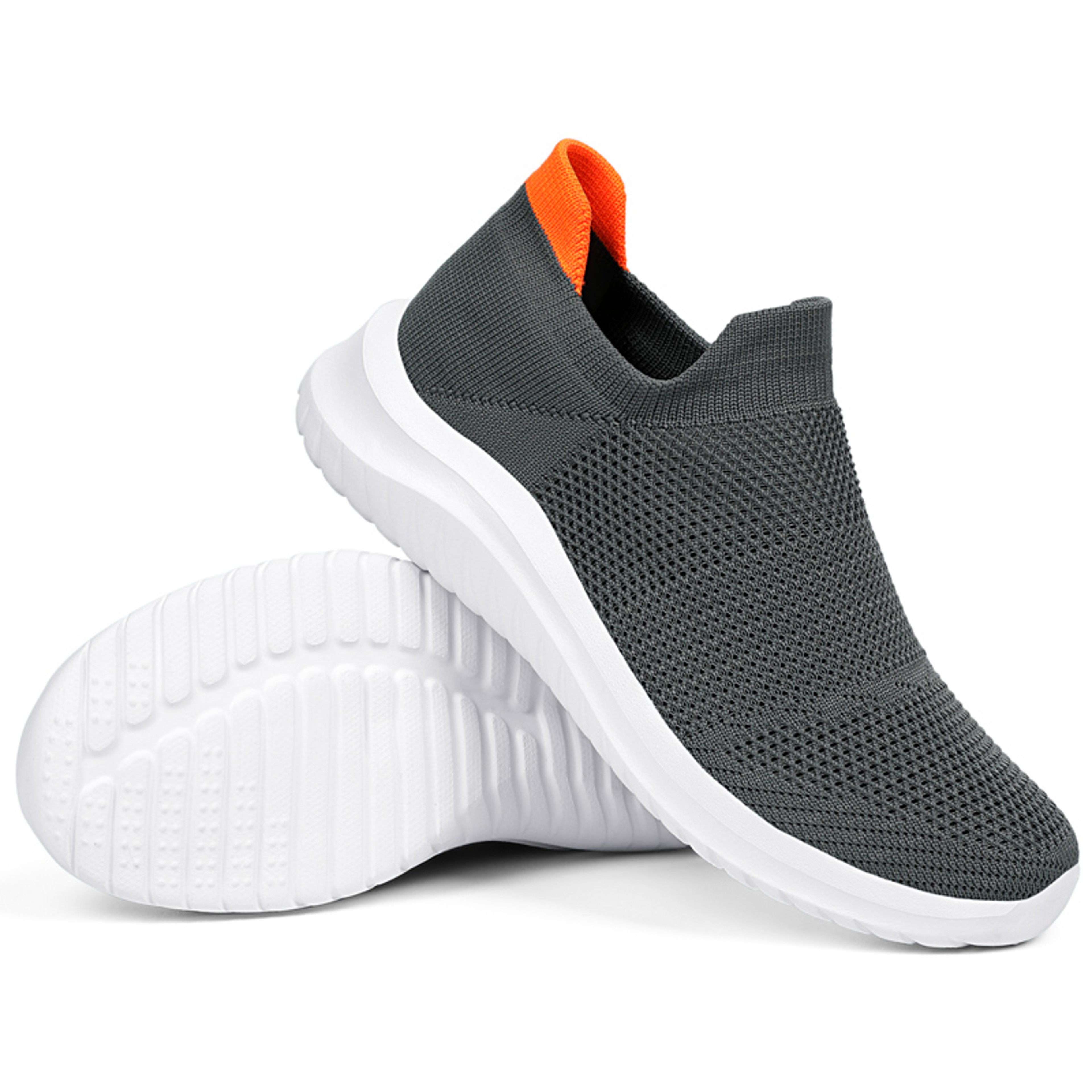 Lightweight Unisex SlipOn Sneakers Soft Sole Running Shoes For Men  Women Casual Walking Loafers 8