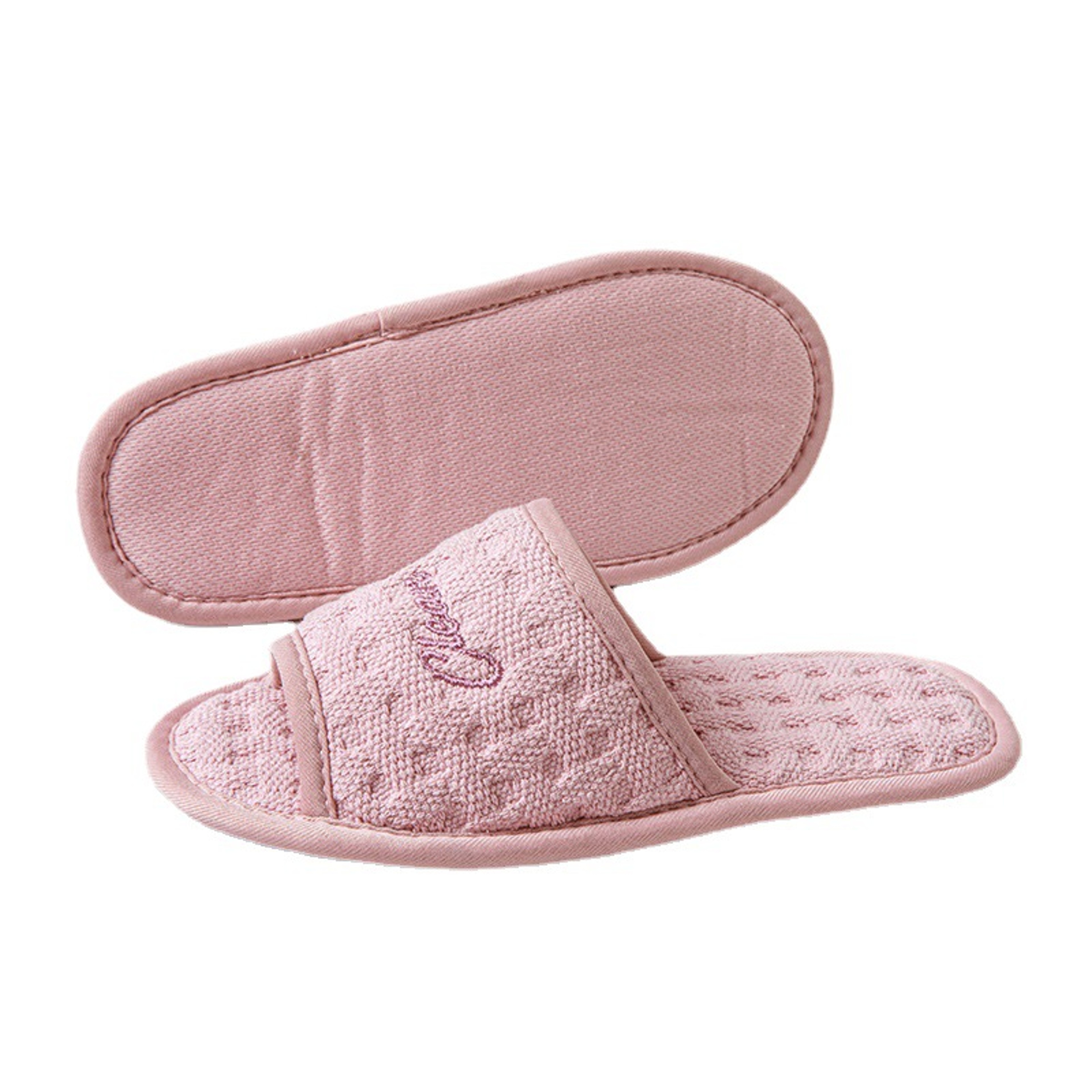 Designer Cotton Casual Home Slippers for Women, Soft Light Open Toe Slides, Elegant Summer Ladies Flats, One Size – view 6