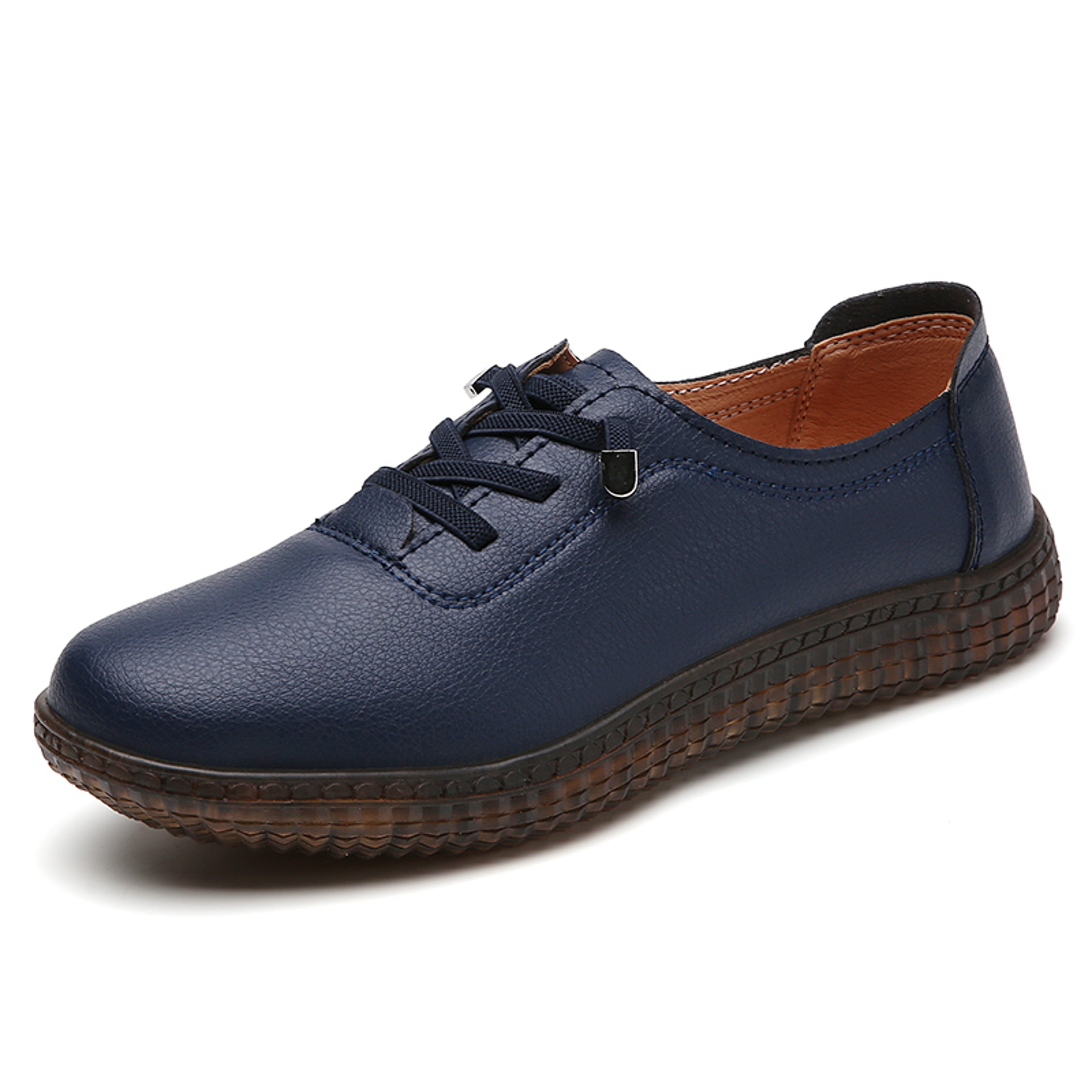 Womens Genuine Leather Fashionable Casual Walking Loafers Lightweight Sports Shoes For AllDay Wear 6
