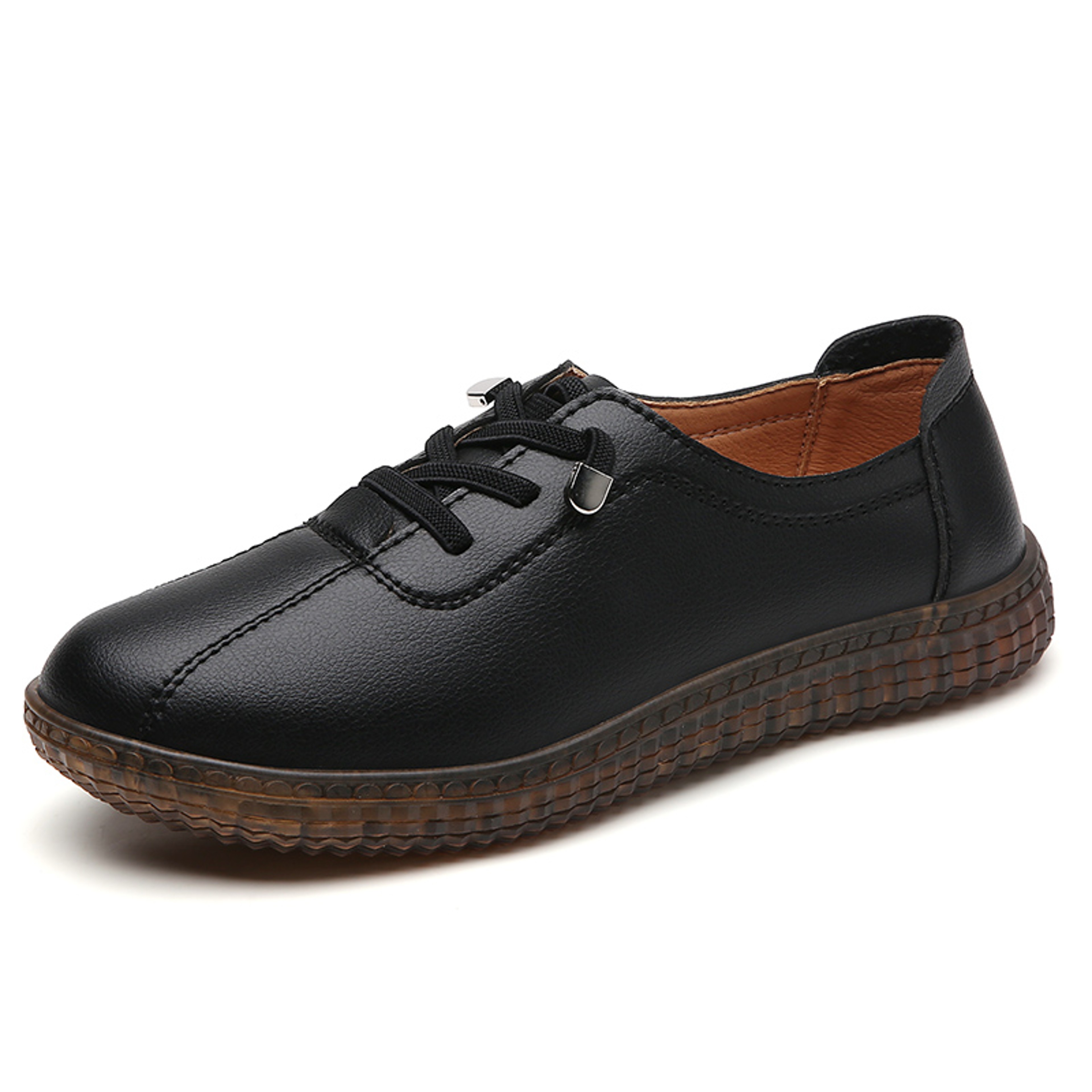 Womens Genuine Leather Fashionable Casual Walking Loafers Lightweight Sports Shoes For AllDay Wear 9