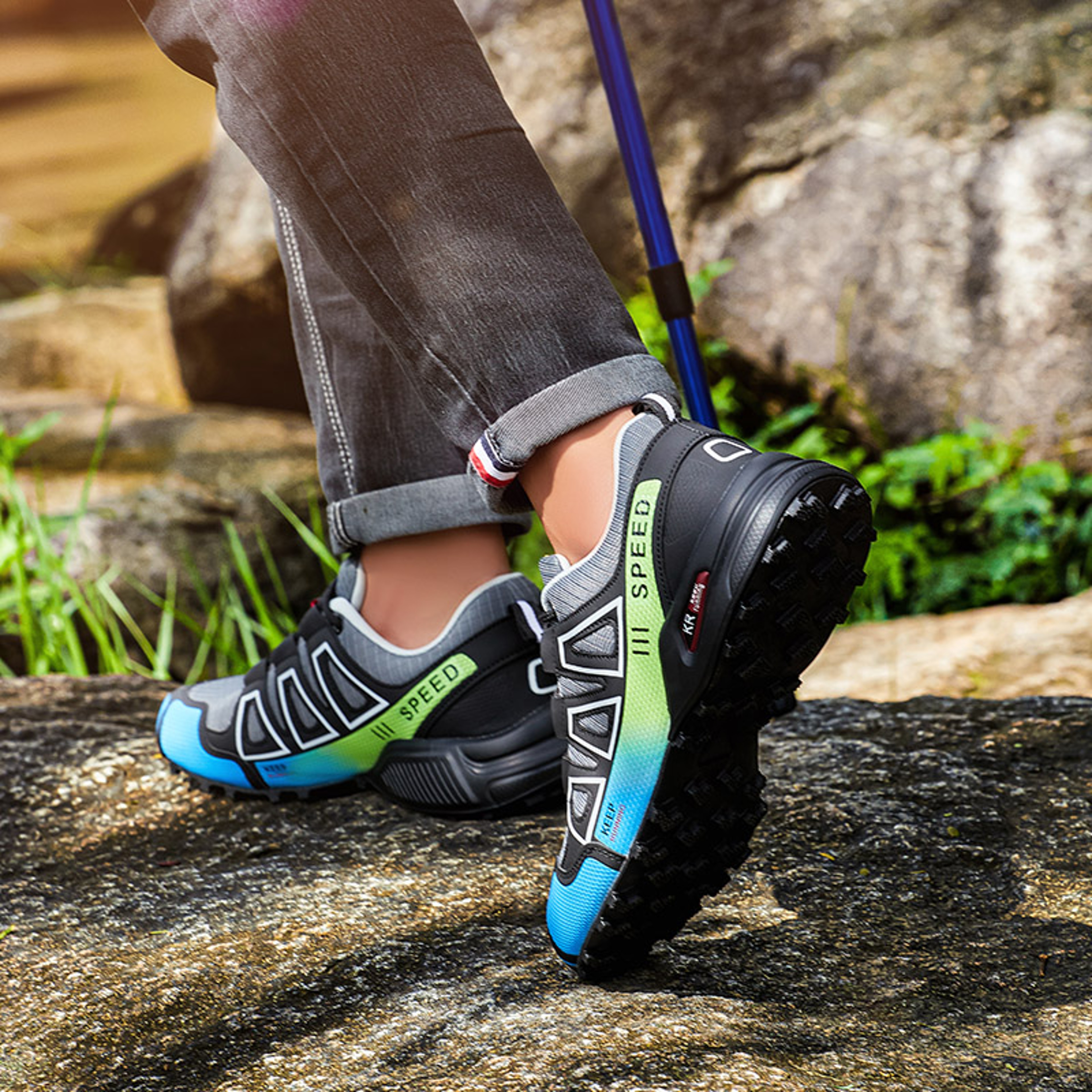 Waterproof Mens Cycling Shoes For Road  Mountain Biking Durable NonSlip Outdoor Sports  Hiking Shoe 0
