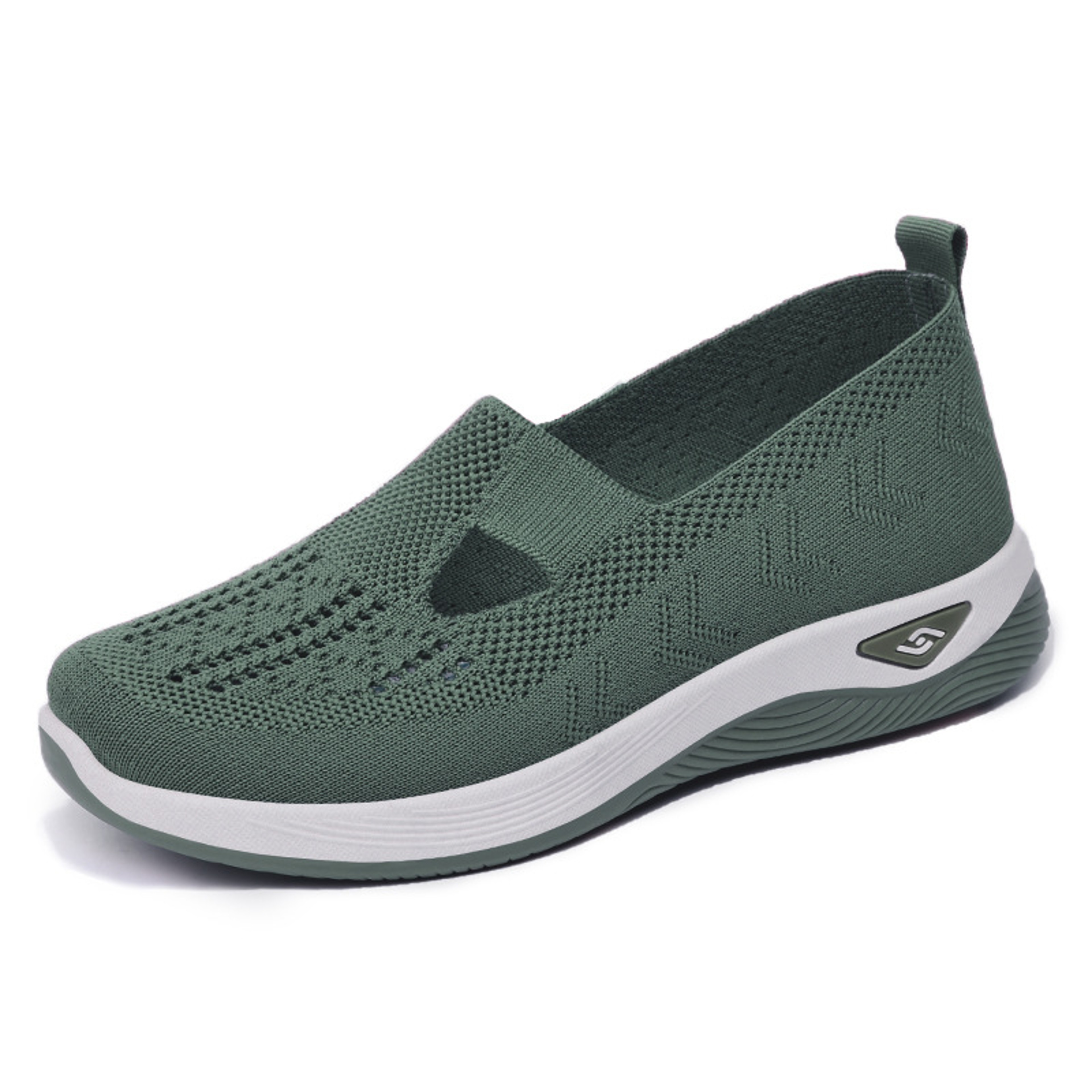 Casual Blue Mesh Womens Shoes Breathable  Comfortable Soft Sole Loafers For Mothers Perfect For Spr 10