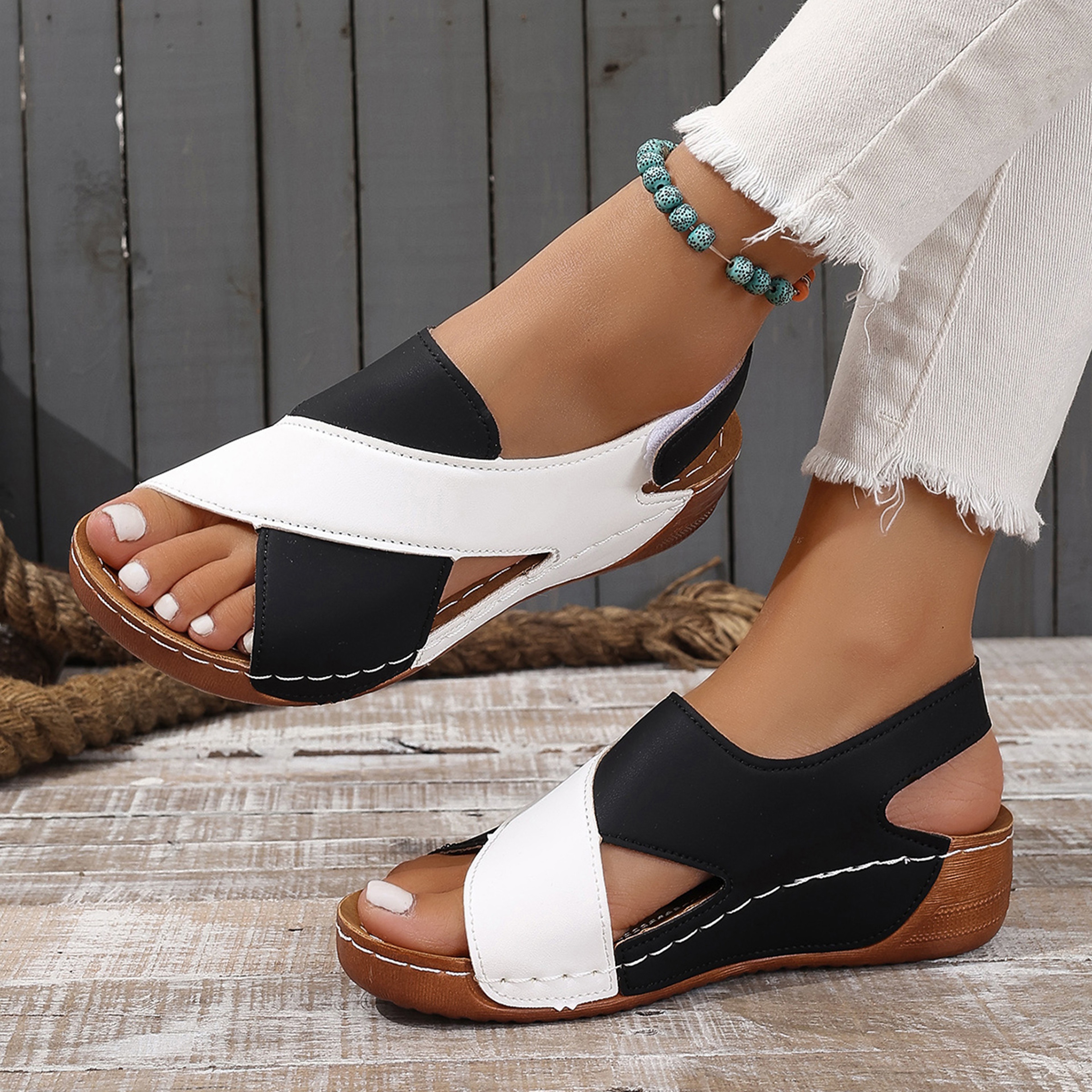 Womens Summer Sandals, Plus Size Wedge Walking Shoes, Casual & Party Ladies Footwear for All-Day Style – view 1