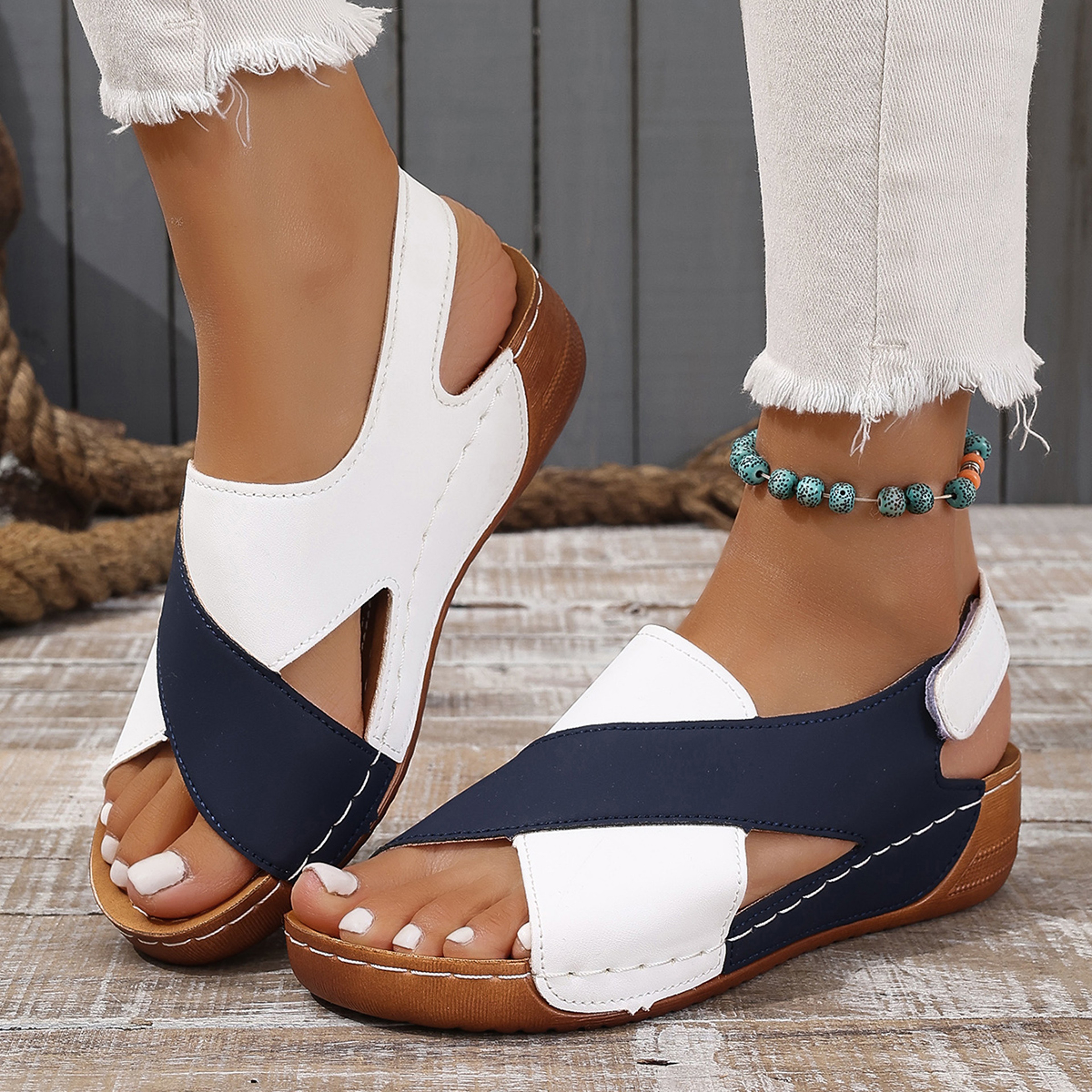 Womens Summer Sandals, Plus Size Wedge Walking Shoes, Casual & Party Ladies Footwear for All-Day Style – view 8