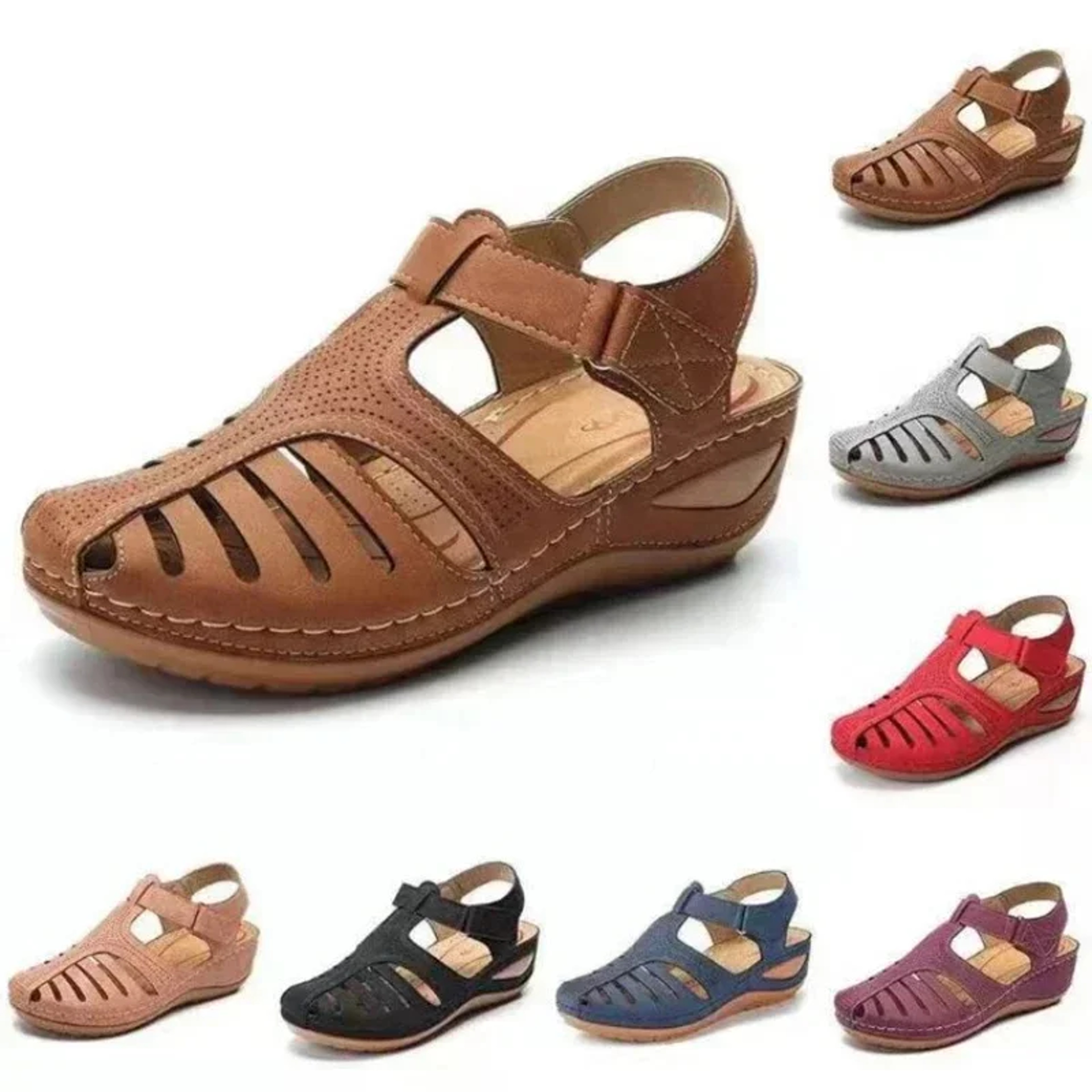 Premium Orthopedic Women Sandals Summer Bunion Corrector Wedge Shoes Stylish Vulcanized Heels For E 0