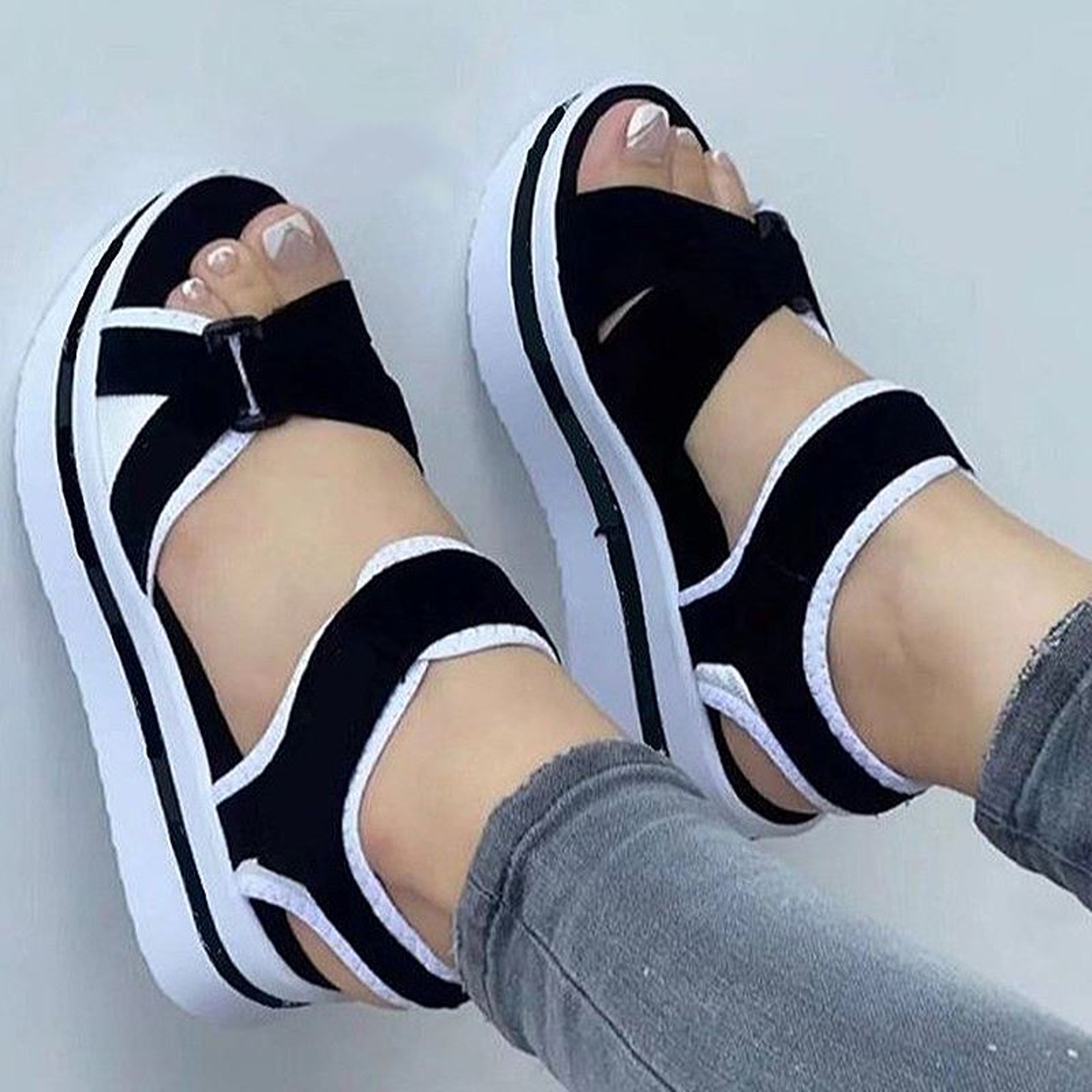 Comfortable Summer Sandals For Women Outdoor Walking  Party Wedge Shoes Elegant Beach Footwear Fema 7