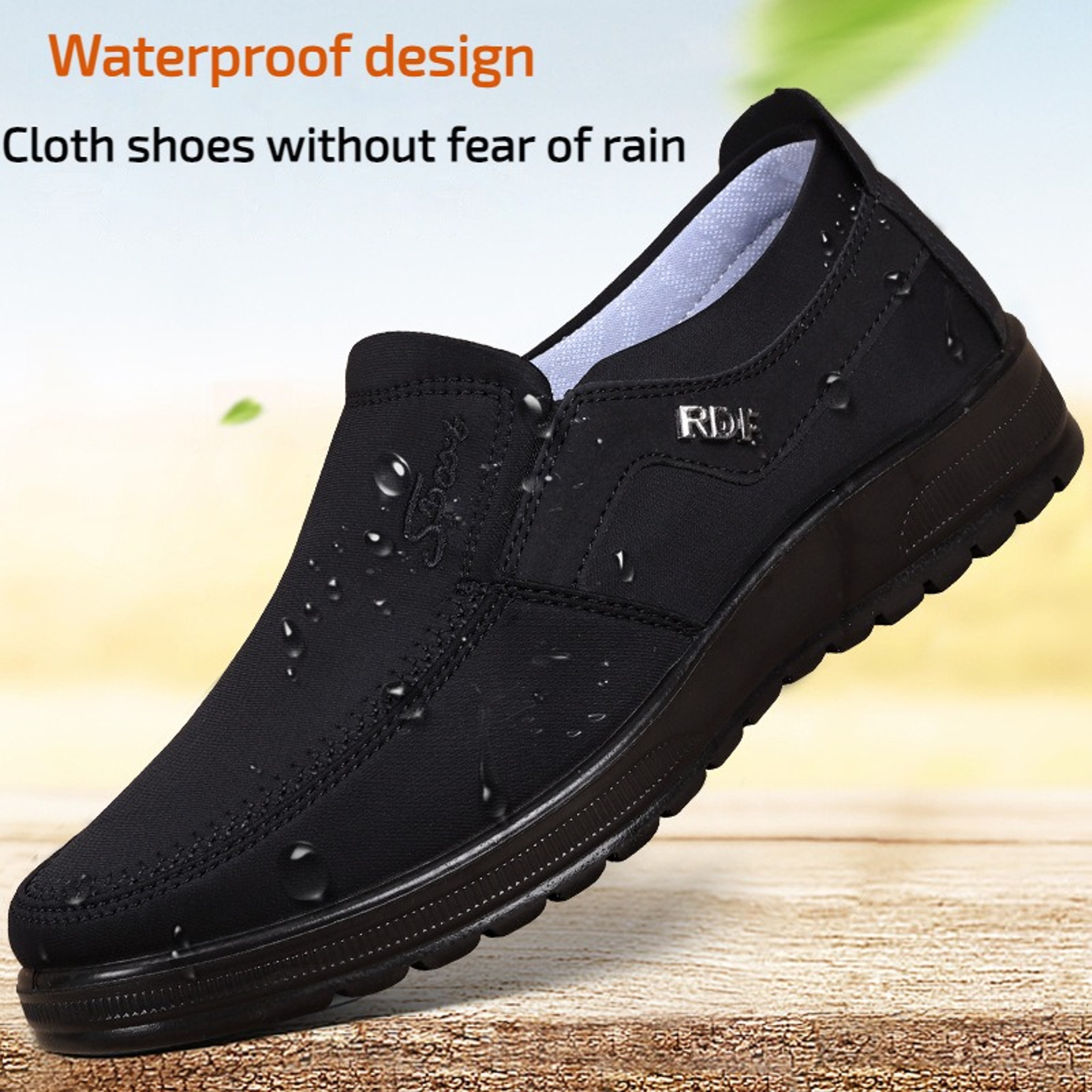 Lazy Mens LaceUp Waterproof Leather Casual Shoes Breathable Autumn Low Top Flat Walking Shoes For M 3