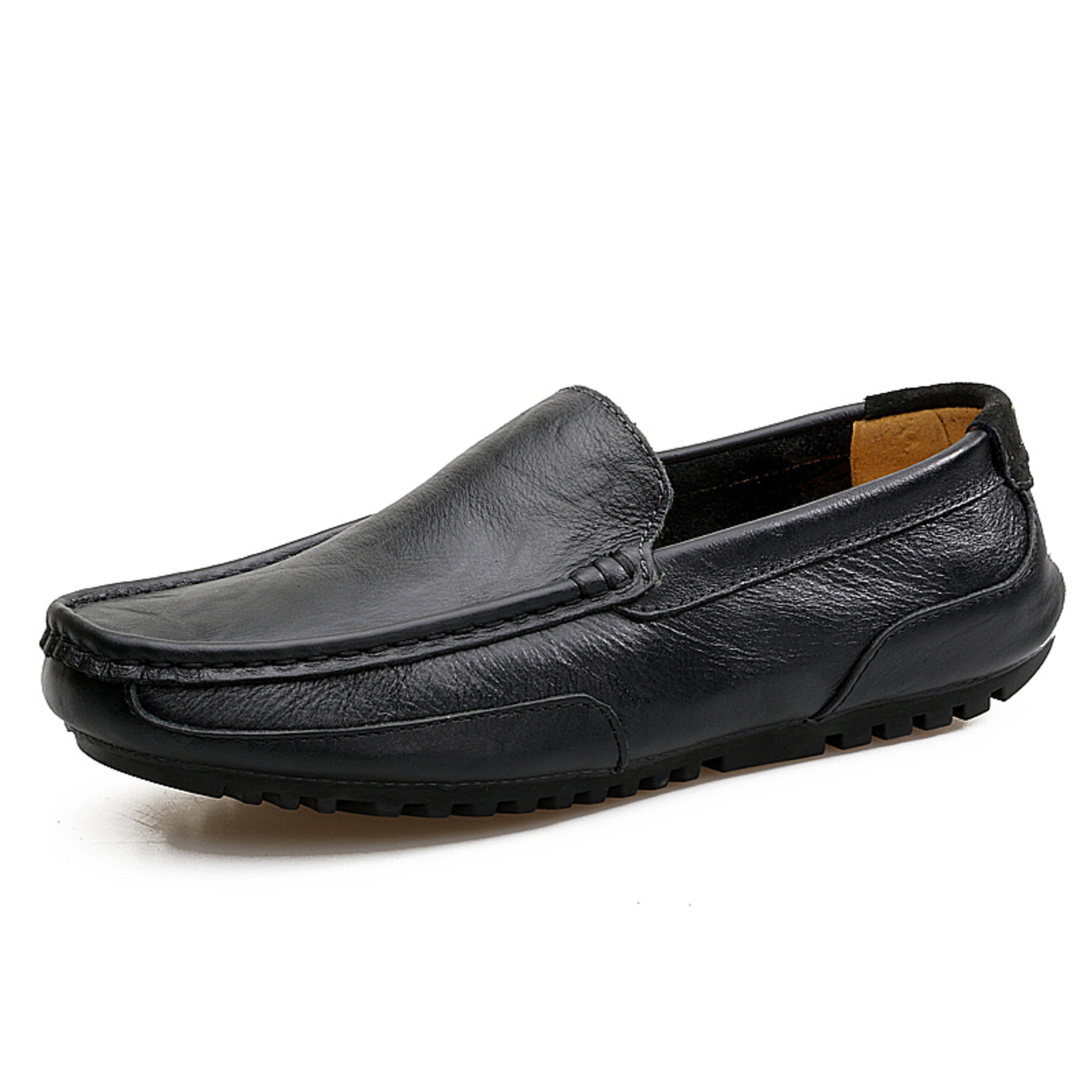 Luxury Italian Designer Mens Loafers Soft Genuine Leather Casual Moccasins Breathable SlipOn Boat S 9