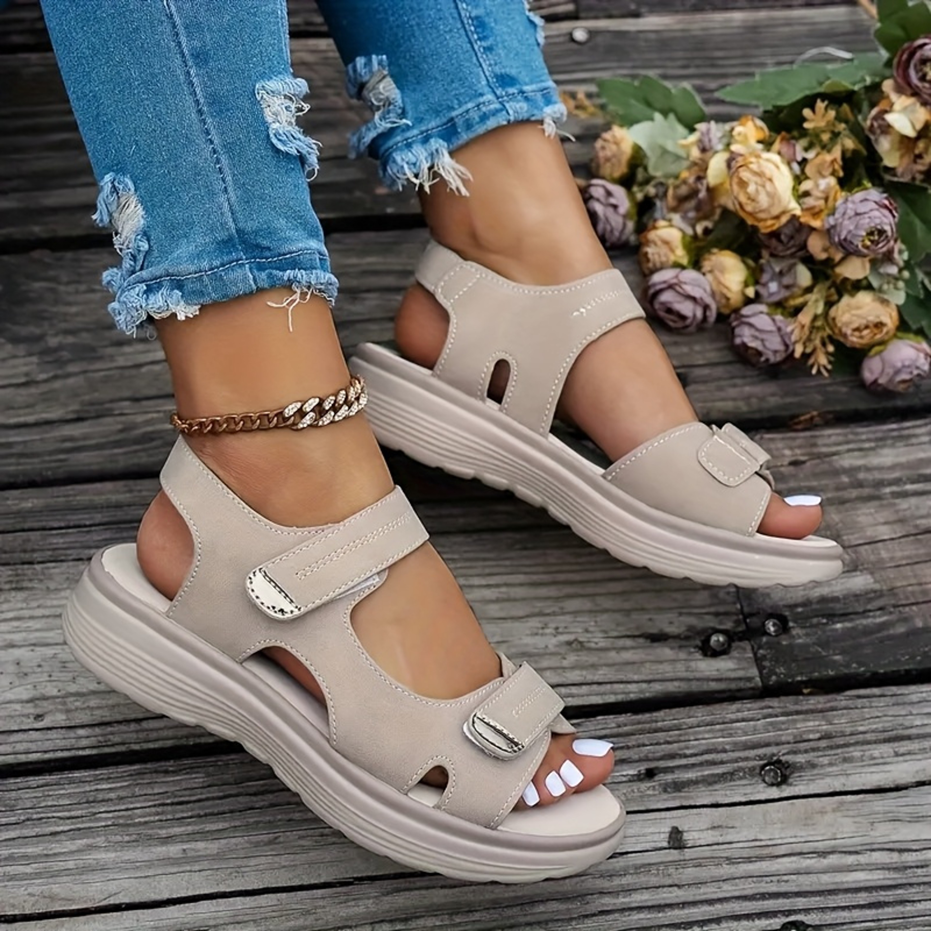 Durable New Summer Sandals for Women, Travel Outdoor Beach Slippers, Fashion Platform Ladies Sandal Shoes – view 6