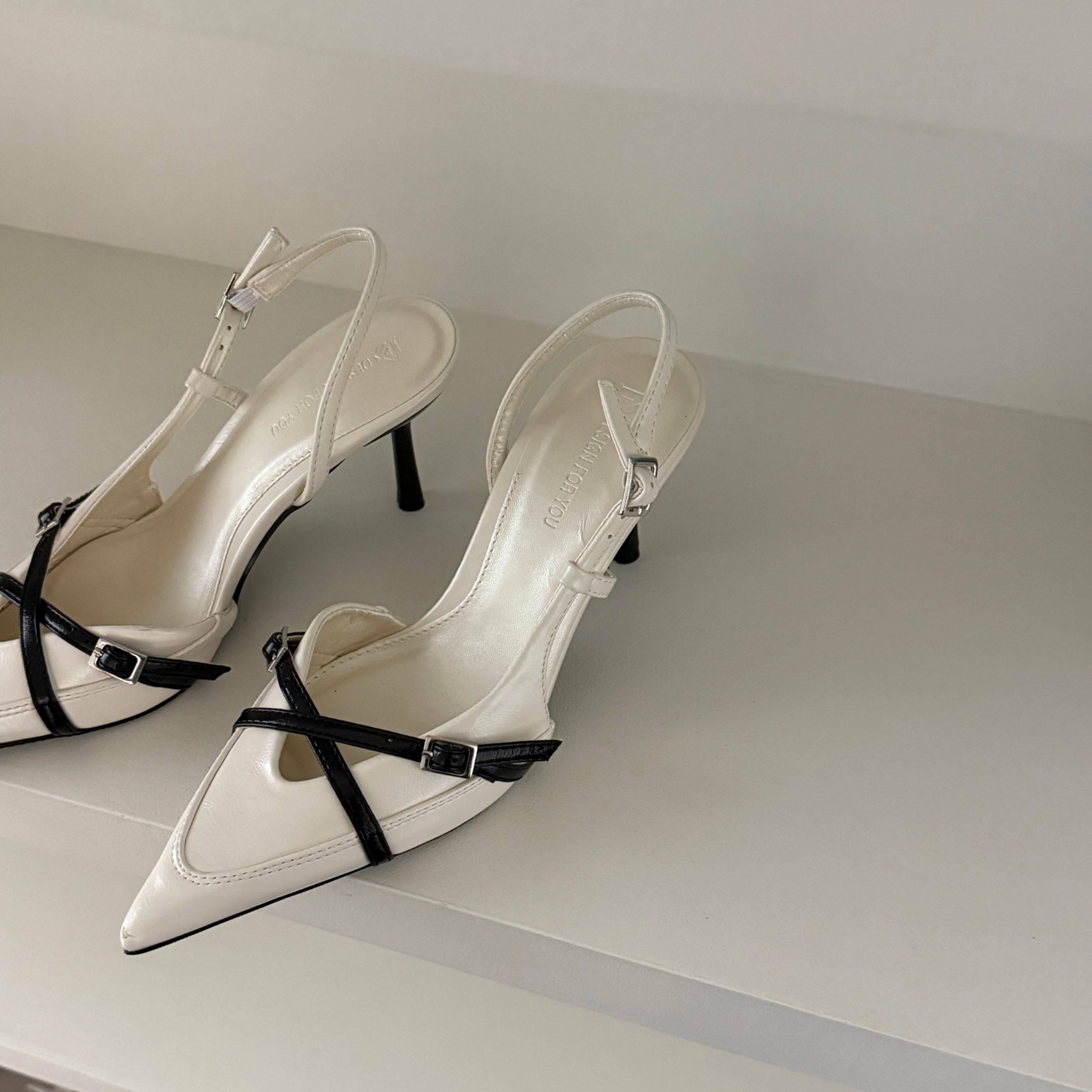 Beautiful Womens High Heels Jeans Heeled Sandals Pointed Toe Office Lady Shoes Stylish Sandal 8