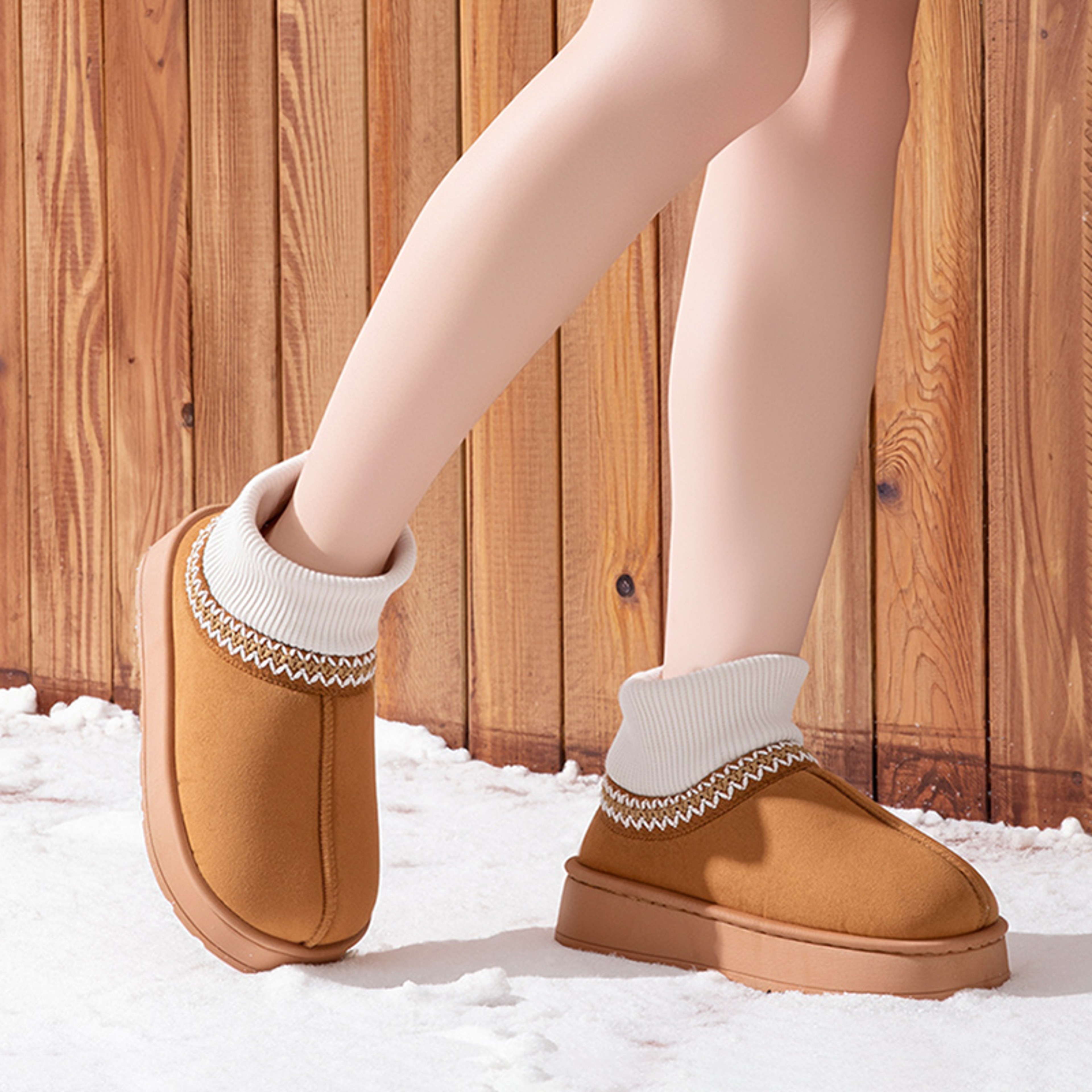 Luxury Winter Womens Slippers Fluffy Indoor Plush Ankle Boots Designer Fuzzy Fur Snow Booties For C 3