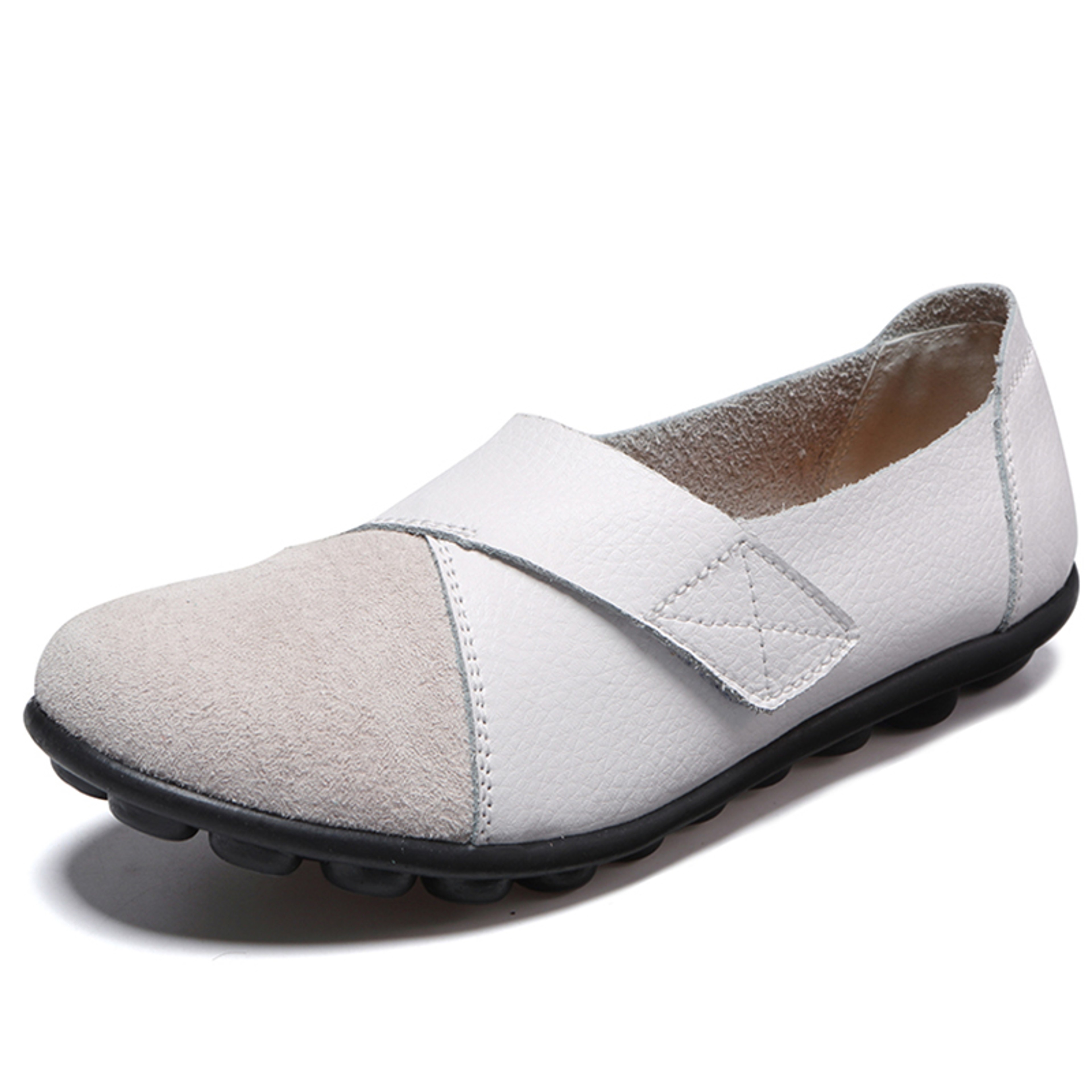 Womens Elegant Flats Soft Leather Low Heels Casual Flat Shoes  Stylish Loafers For Women Footwear C 4