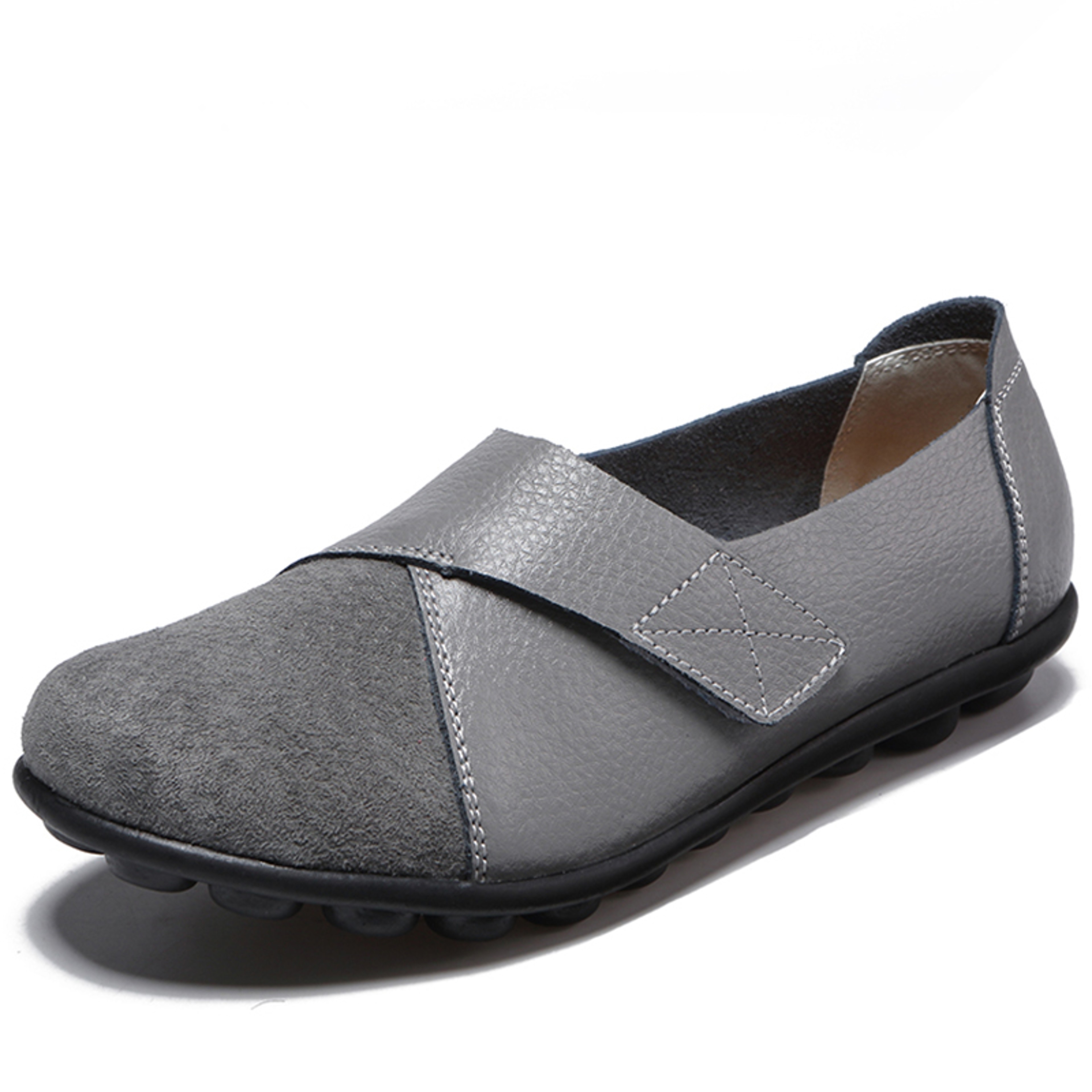 Womens Elegant Flats Soft Leather Low Heels Casual Flat Shoes  Stylish Loafers For Women Footwear C 7