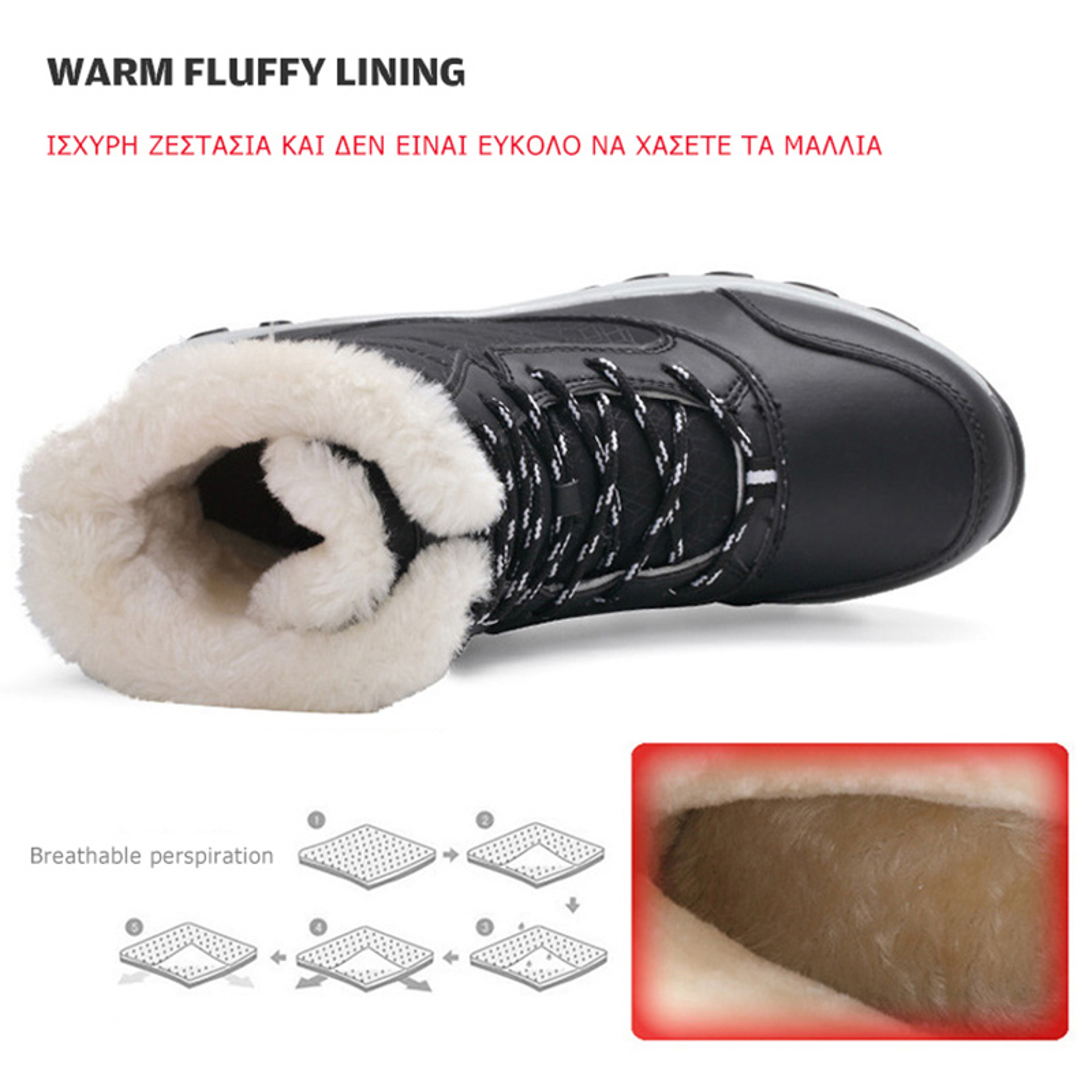 Warm Fur Womens Boots Snow Platform Shoes Lightweight Ankle Winter Boots For Women Cozy Stylish  Du 4