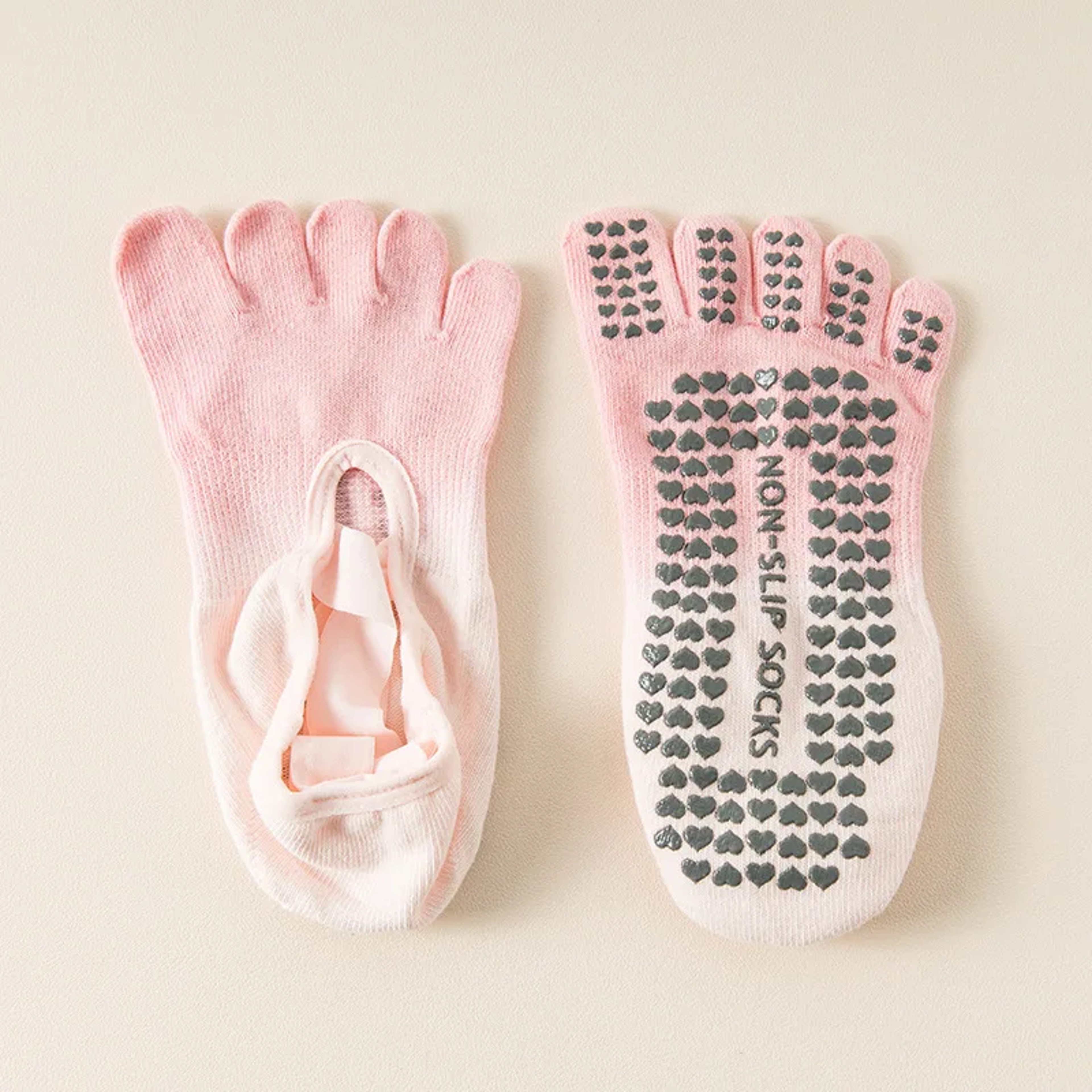 Professional Non-Slip Gradient Yoga Socks with Silicone Grip, Breathable Backless Five-Toe Pilates Socks for Indoor Fit – view 10