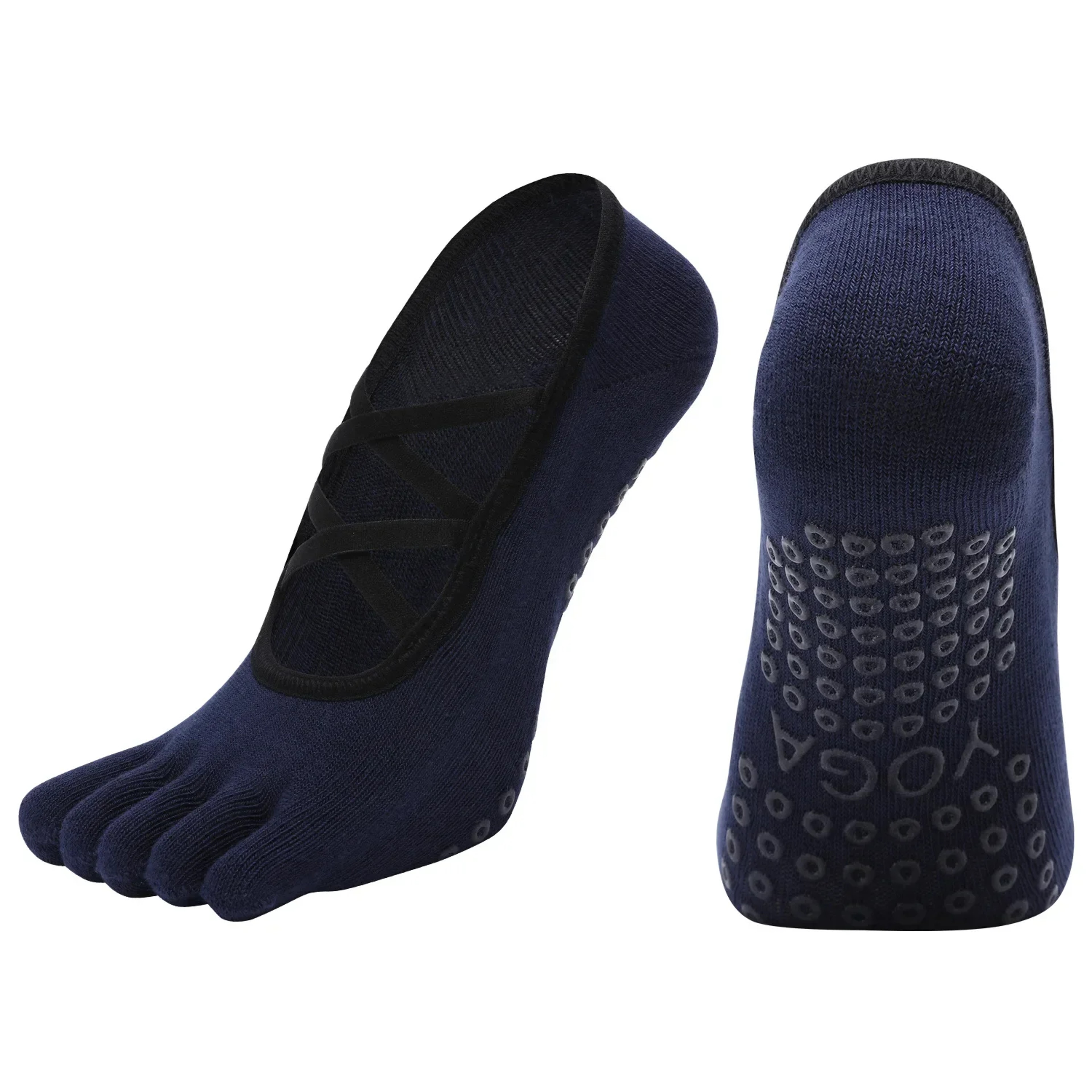 Womens Breathable Backless Yoga Socks, Anti-Slip Bandage Design for Pilates, Dance & Indoor Workouts – view 10