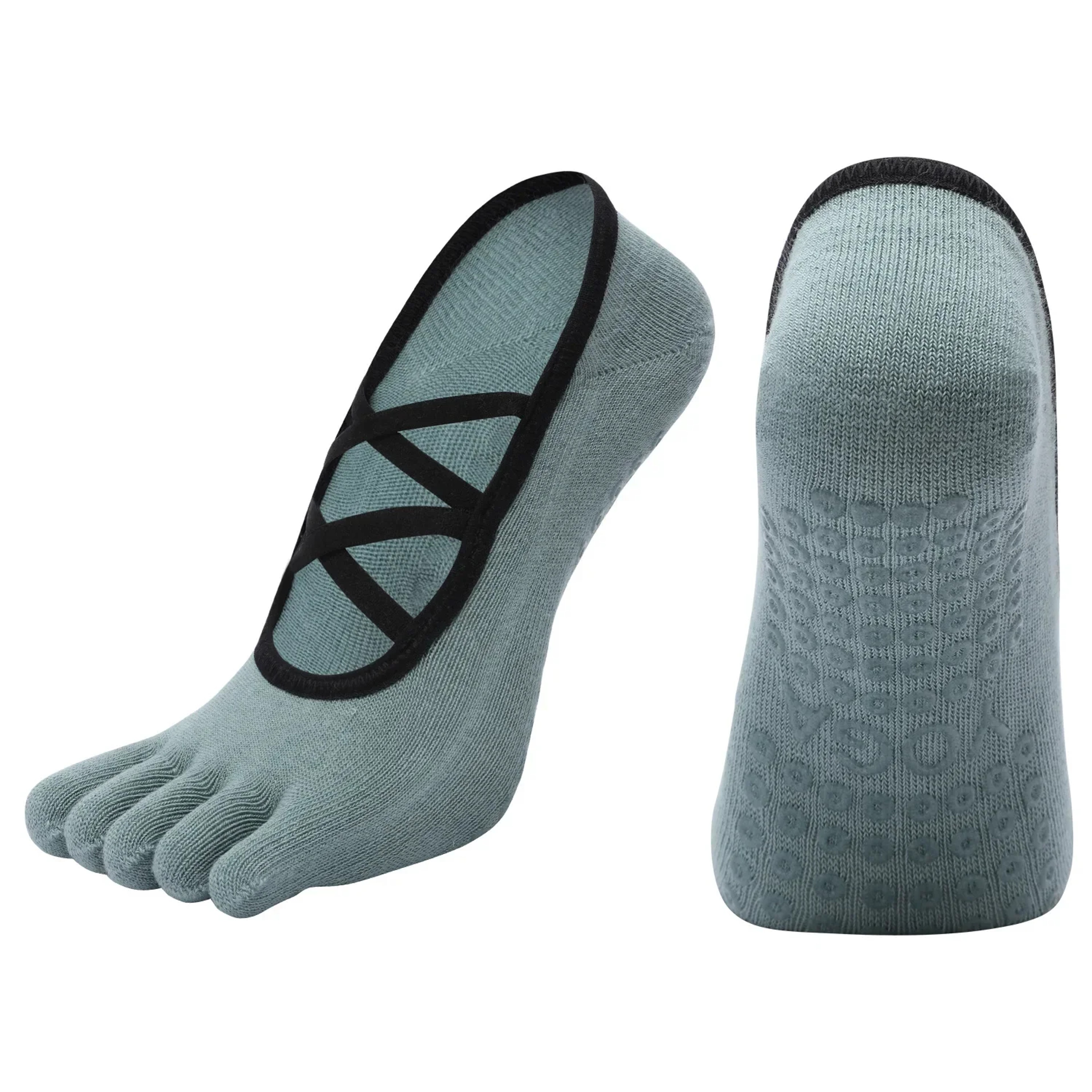 Womens Breathable Backless Yoga Socks, Anti-Slip Bandage Design for Pilates, Dance & Indoor Workouts – view 13