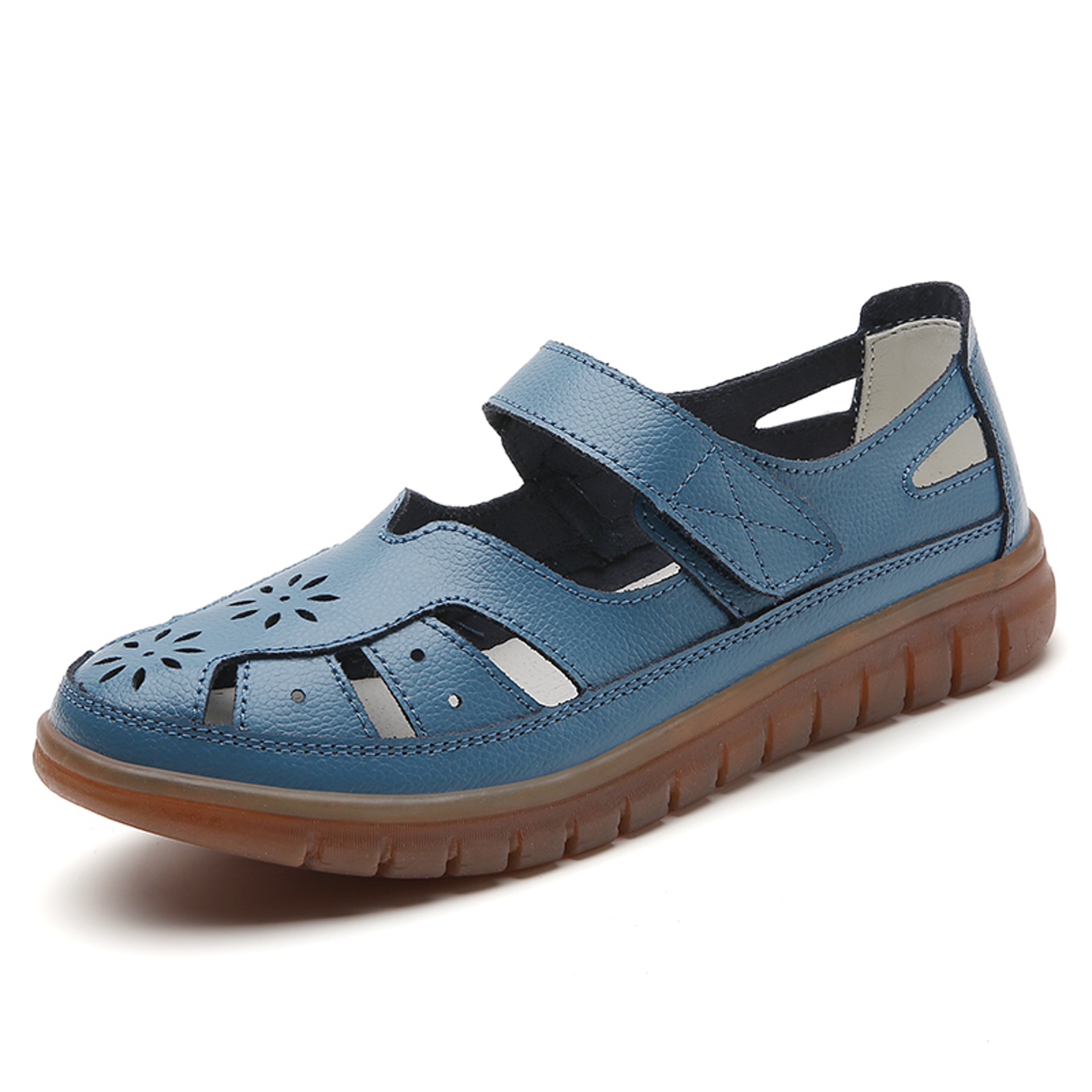 Womens Fashion Sandals, Breathable Leather Slippers & Non-Slip Casual Roman Shoes for Summer Comfort – view 14