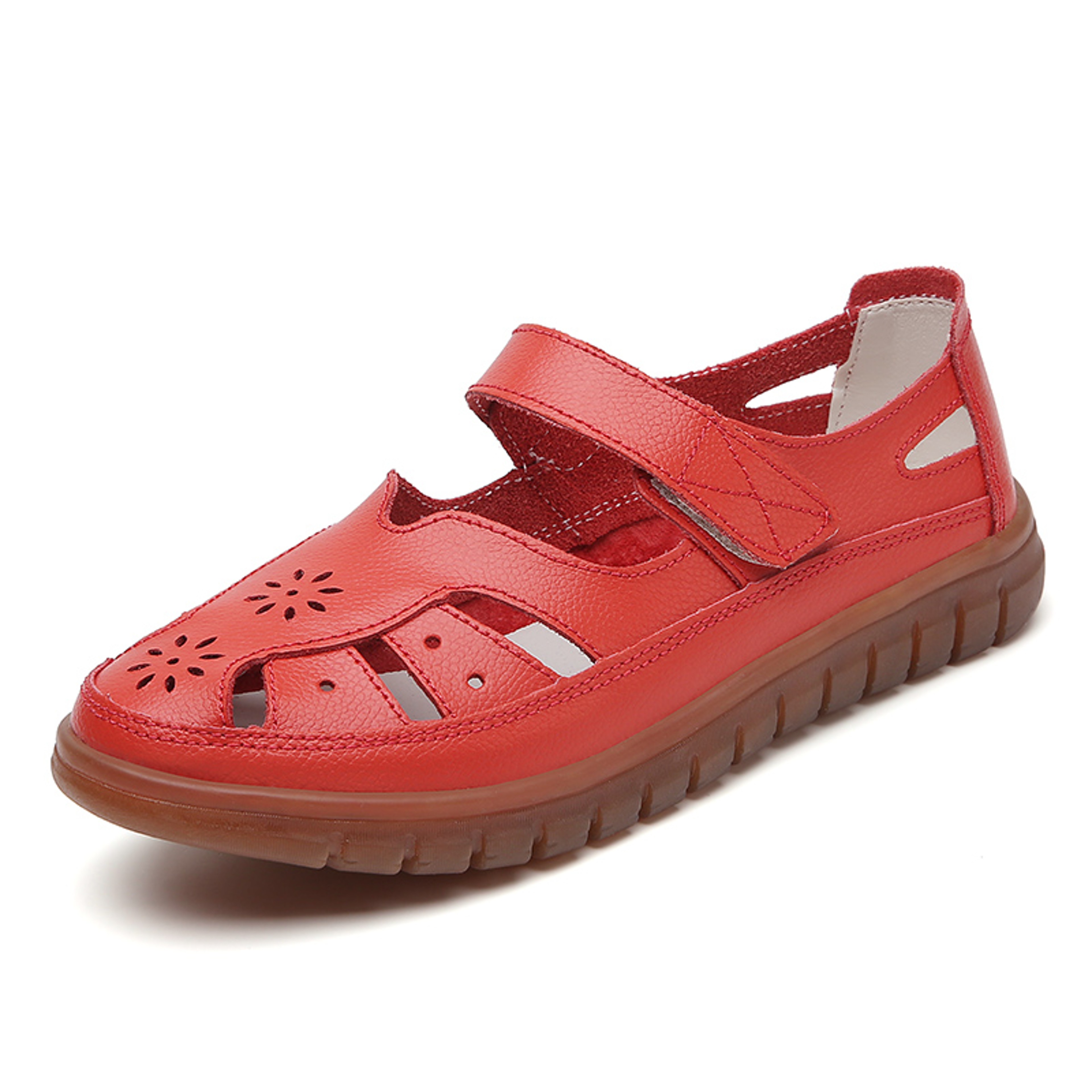 Womens Fashion Sandals, Breathable Leather Slippers & Non-Slip Casual Roman Shoes for Summer Comfort – view 15