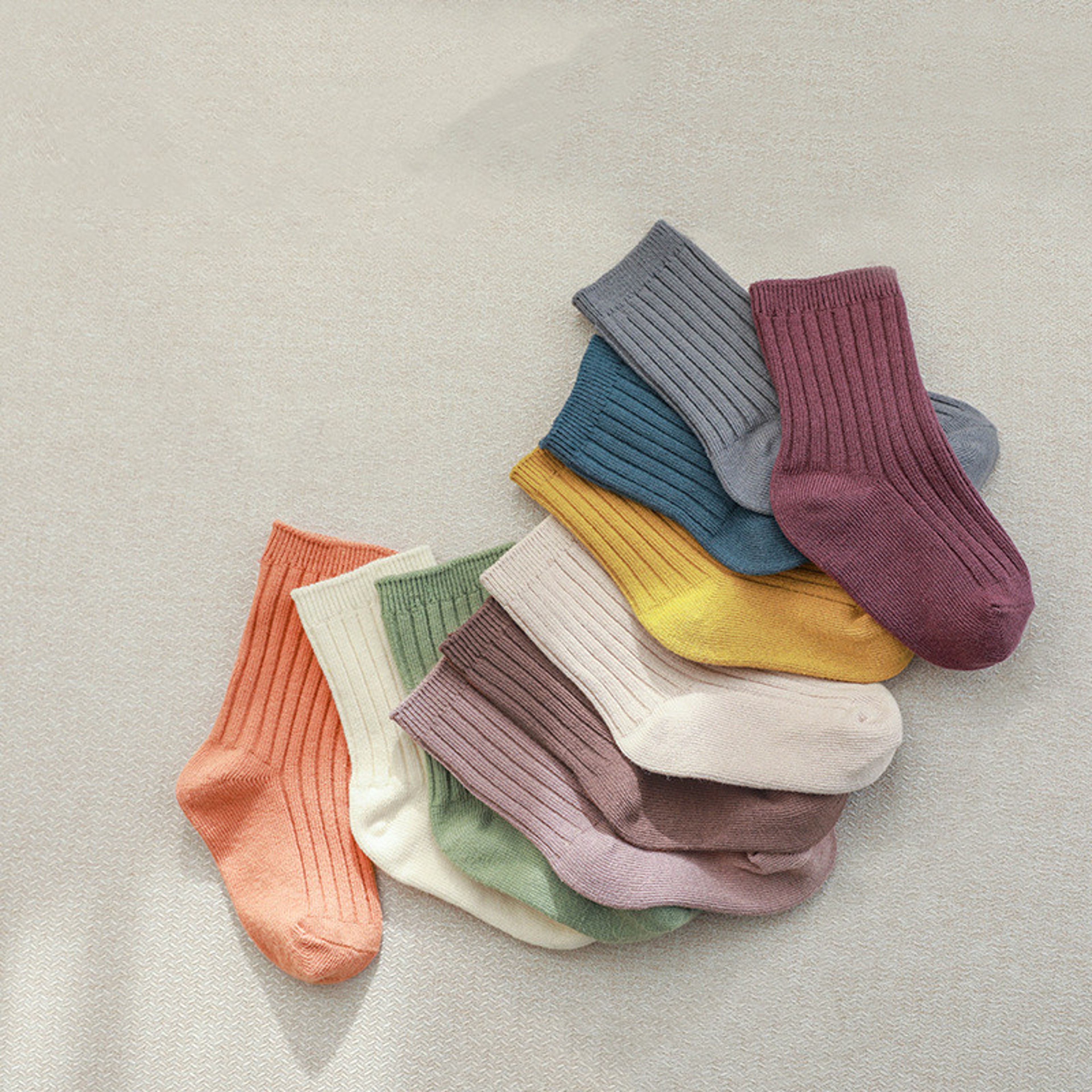 Cotton Soft Spring Autumn Socks for Baby Girls and Boys, Korean Style Childrens Socks for Everyday Comfort – view 1