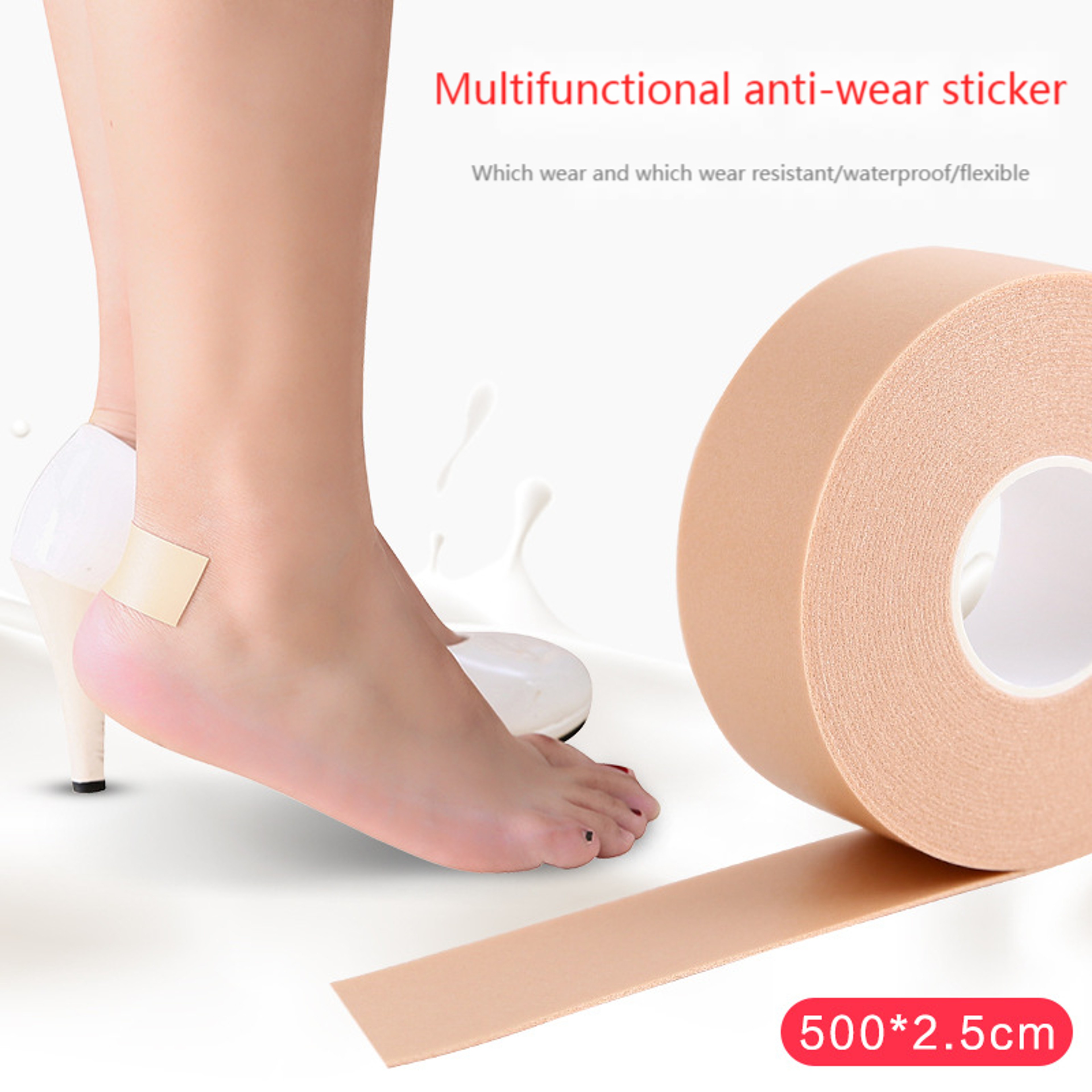 Heel Protector Cushion, Silicone Gel Foot Care, Shoe Pads Insert, Women Heel Cushion Sticker – view 2