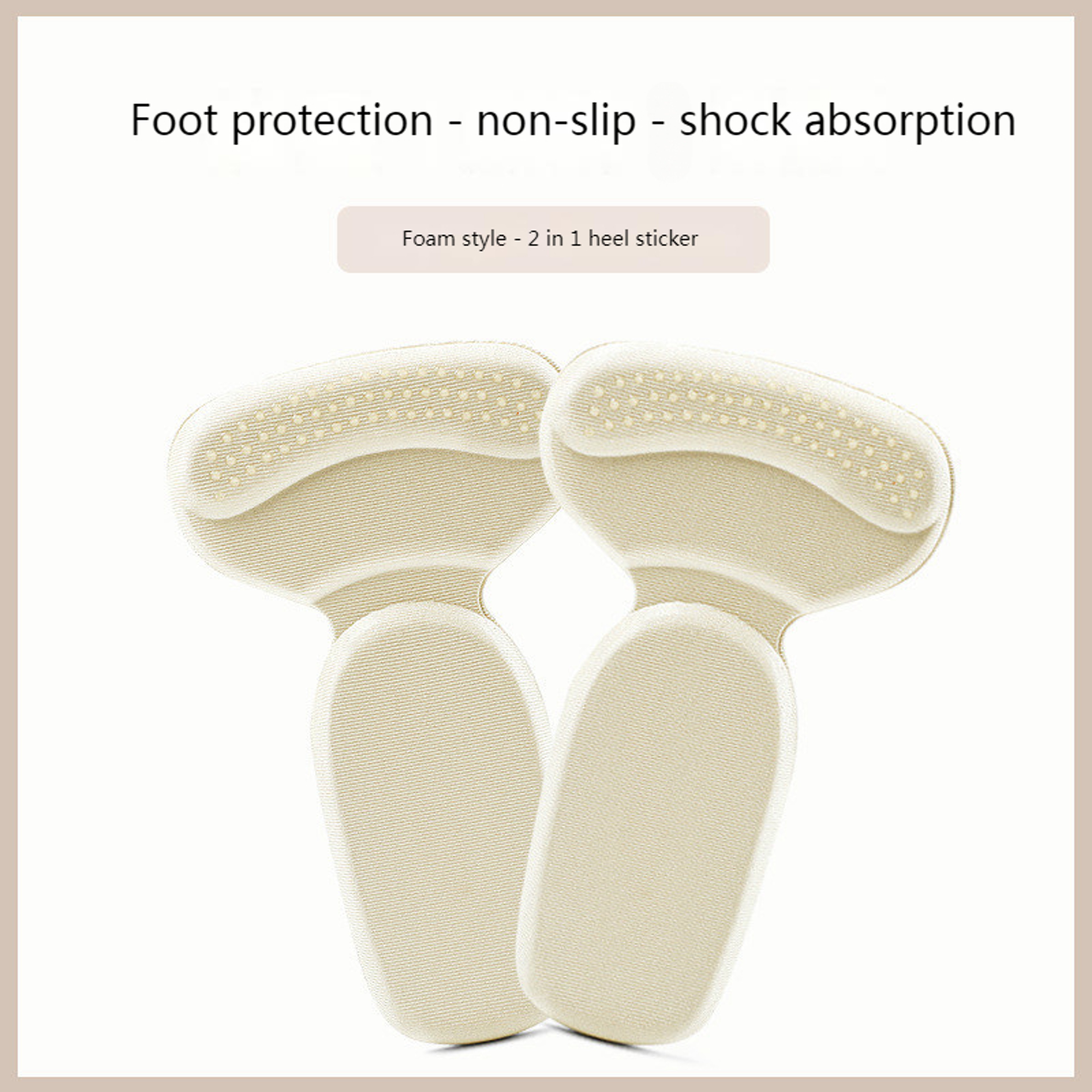 Heel Protector T Shape Sponge Shoe Cushion, High Heel Inserts, Heel Pads, Shoe Adjuster for Women, Comfortable Insoles – view 8