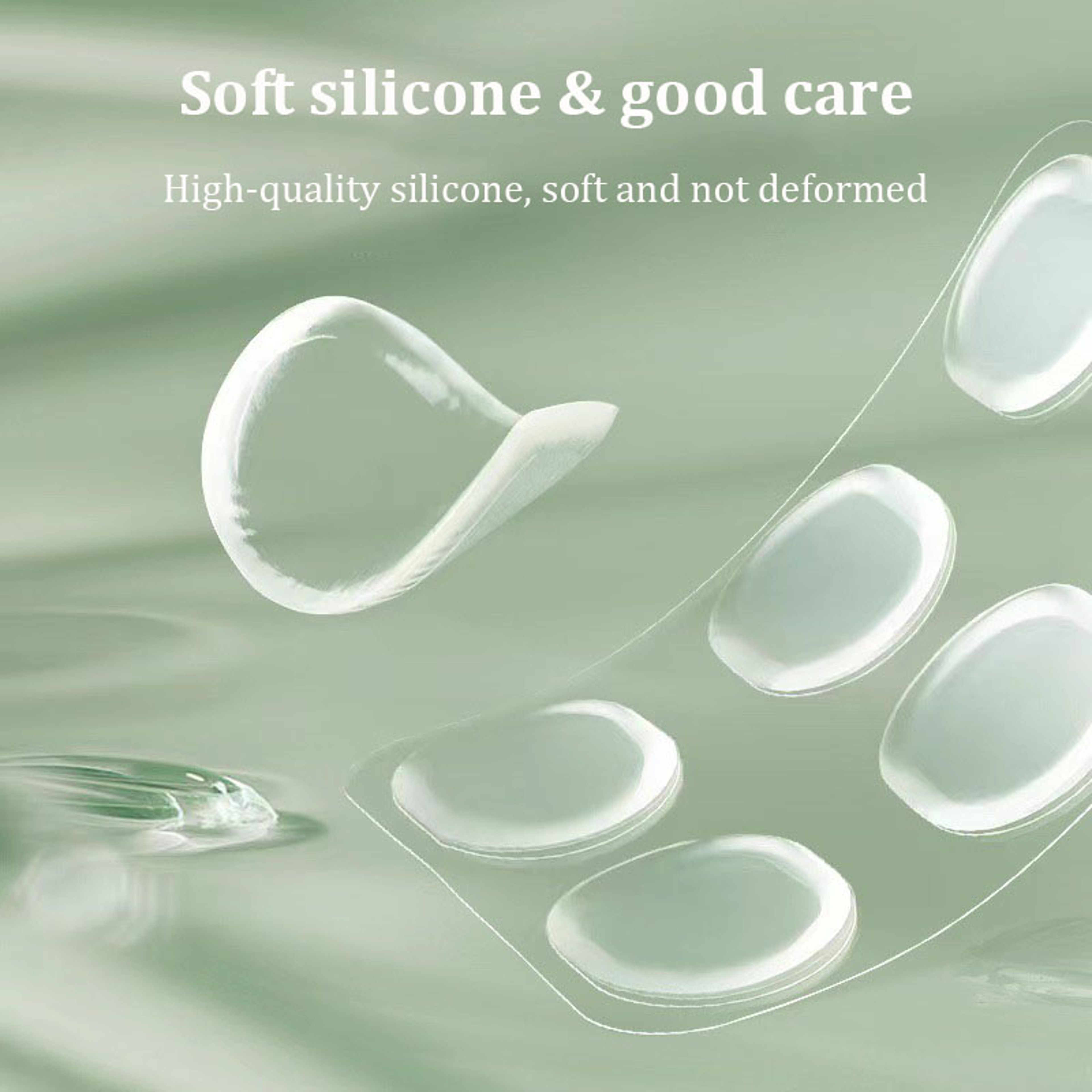 Silicone Gel Heel Grips, Adhesive Insole Cushion Pads, High Quality Foot Care Stickers, Heel Liner Protector Inserts – view 4