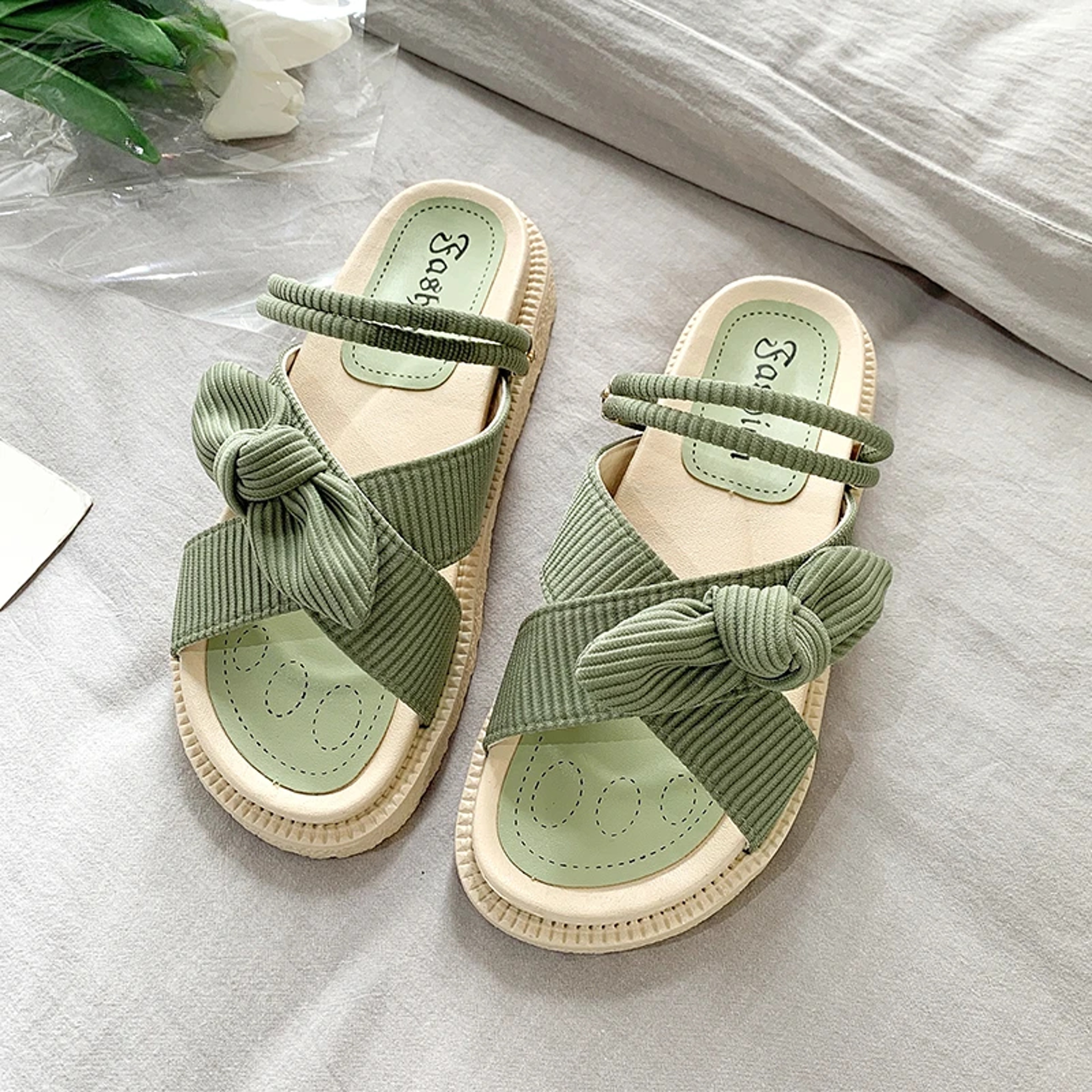 Summer Fairy Style Sandal For Women Fashion Student Platform Flats Roman Lady Cute Slippers 0